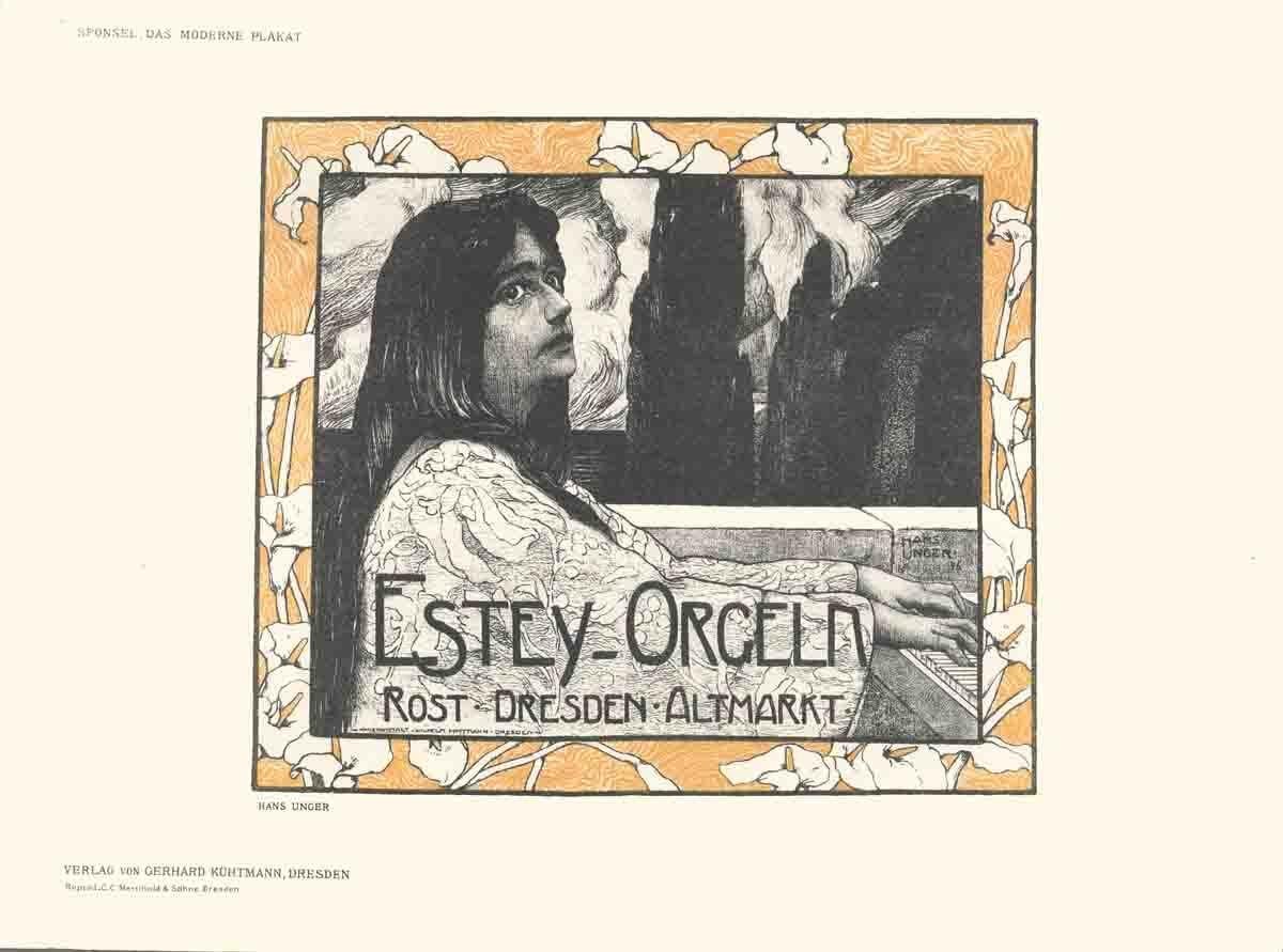 1897 After Hans Unger 'Estey Organs' 