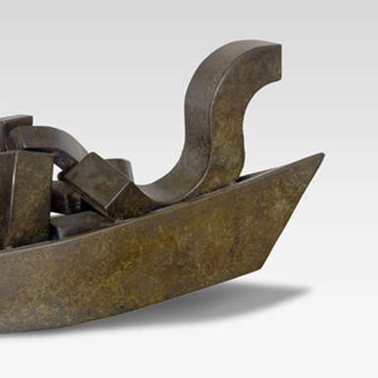 Sculpture of abstract boat