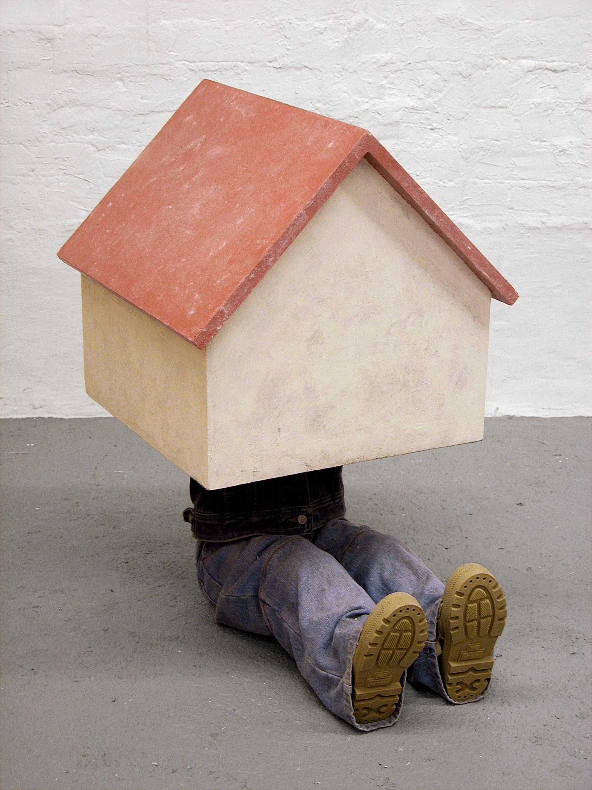 Hans Van Meeuwen Abstract Sculpture - A Doll House, Mixed Media Figurative Sculpture