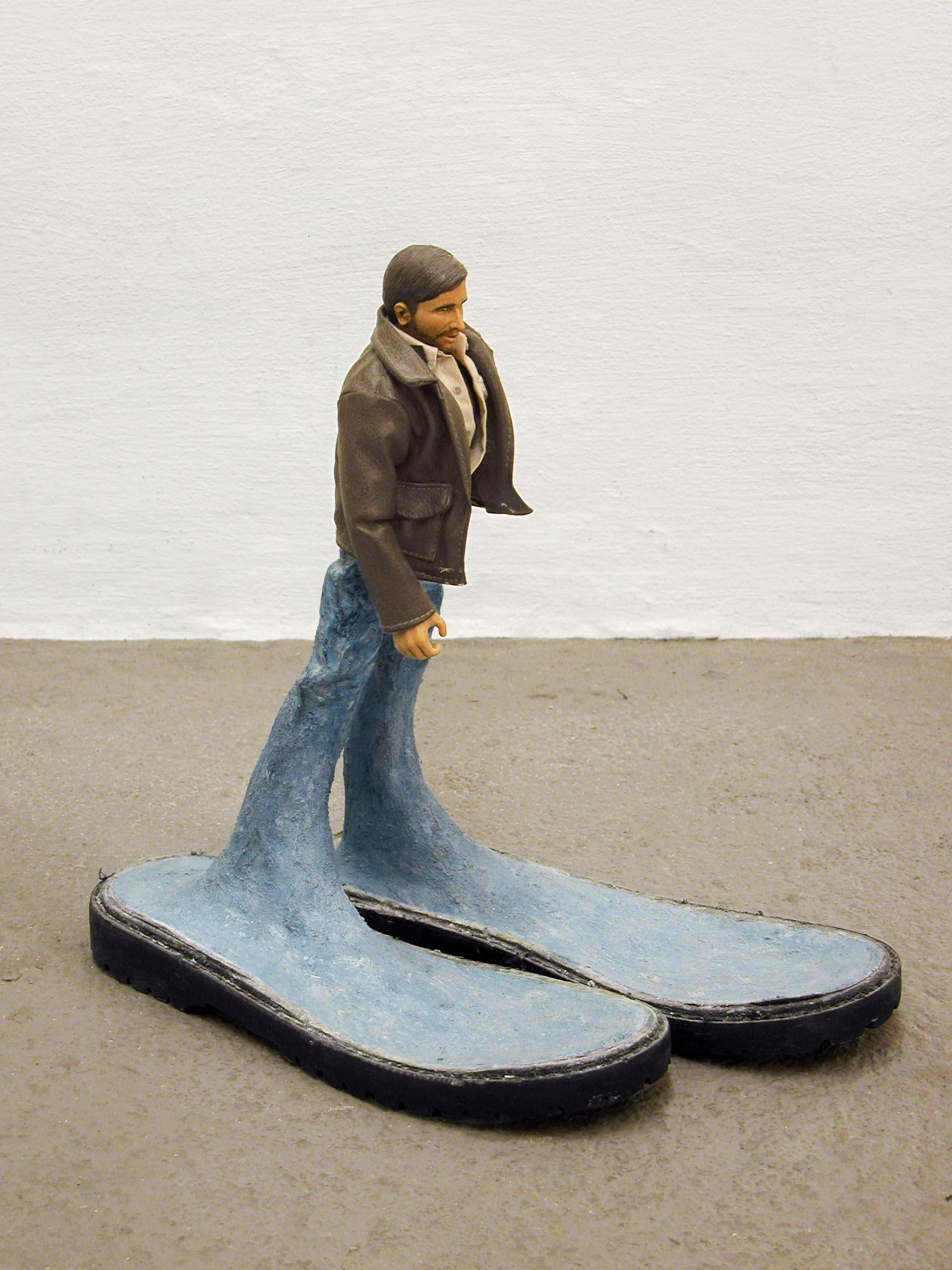 Hans Van Meeuwen Figurative Sculpture – Indiana, Contemporary Mixed Media Sculpture