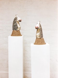 Knight, mixed media sculpture