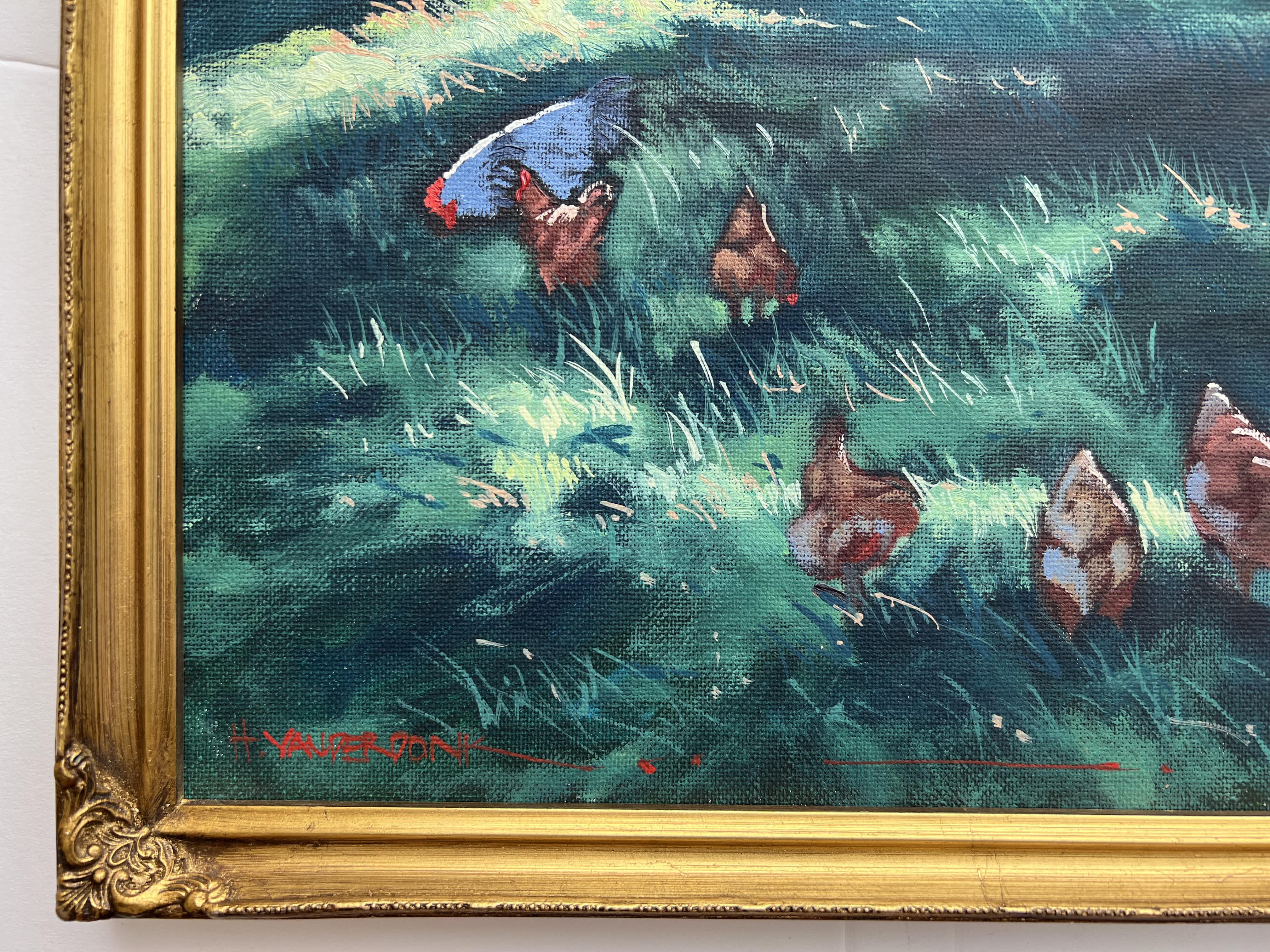 L'artista australiano HANS VANDER DONK dipinge a olio su tavola con il titolo 