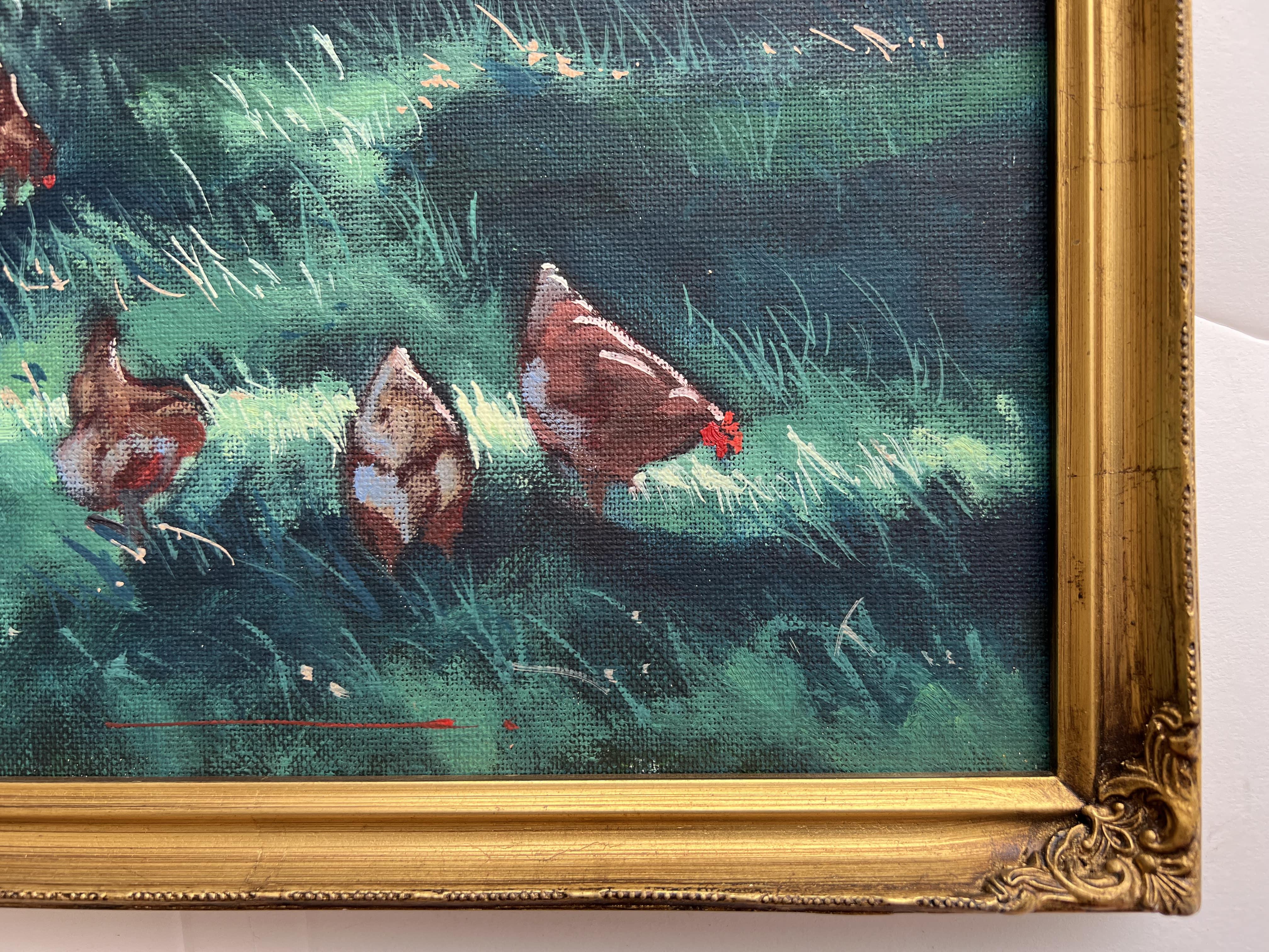 L'artista australiano HANS VANDER DONK dipinge a olio su tavola con il titolo 