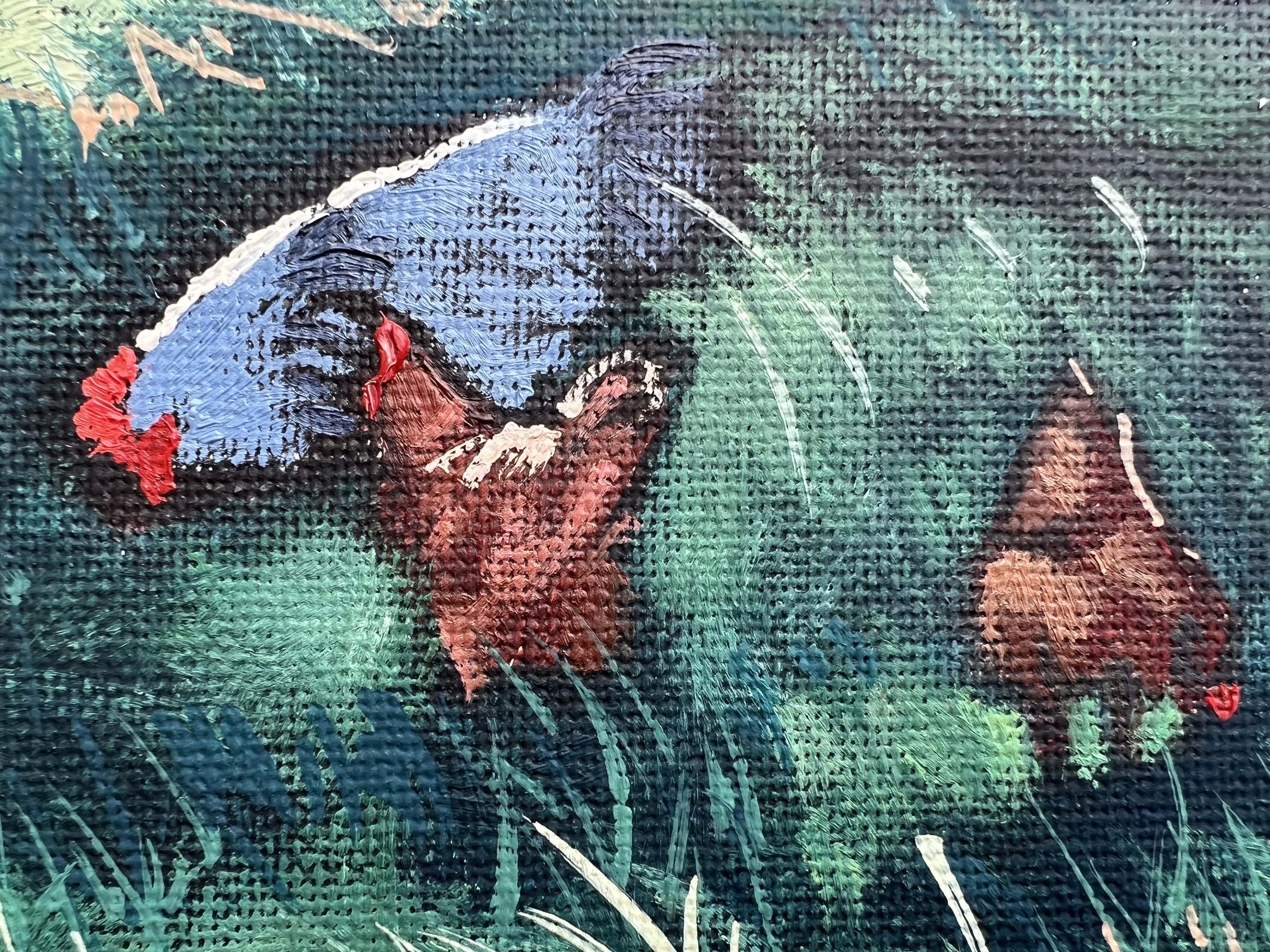 L'artista australiano HANS VANDER DONK dipinge a olio su tavola con il titolo 