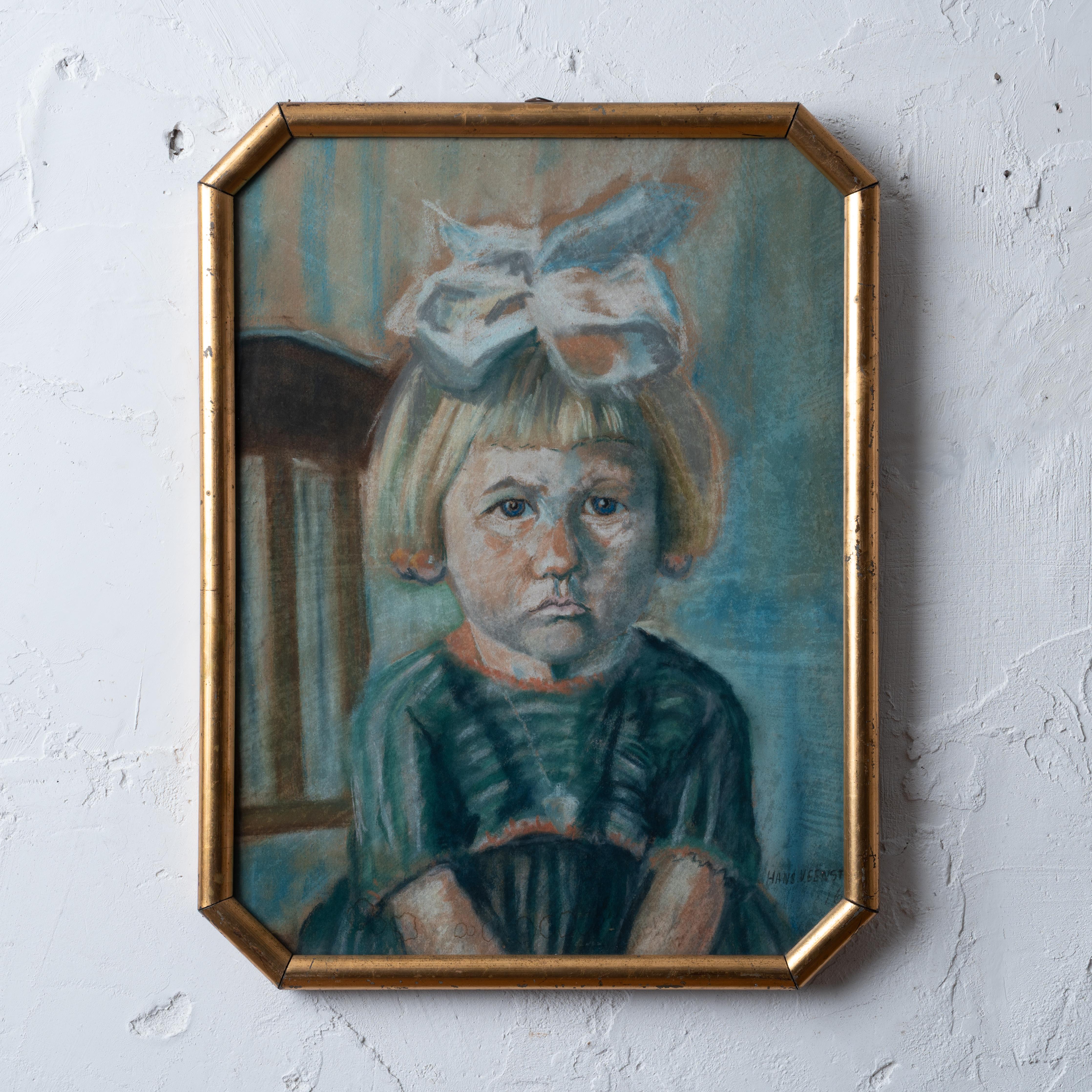 Hans Veestra
(Holland)



Pastel portrait of four year old German girl named Ingeborg Ilse Kuchler, 1922.

 

frame: 14 ¼ by 18 ¾ inches


