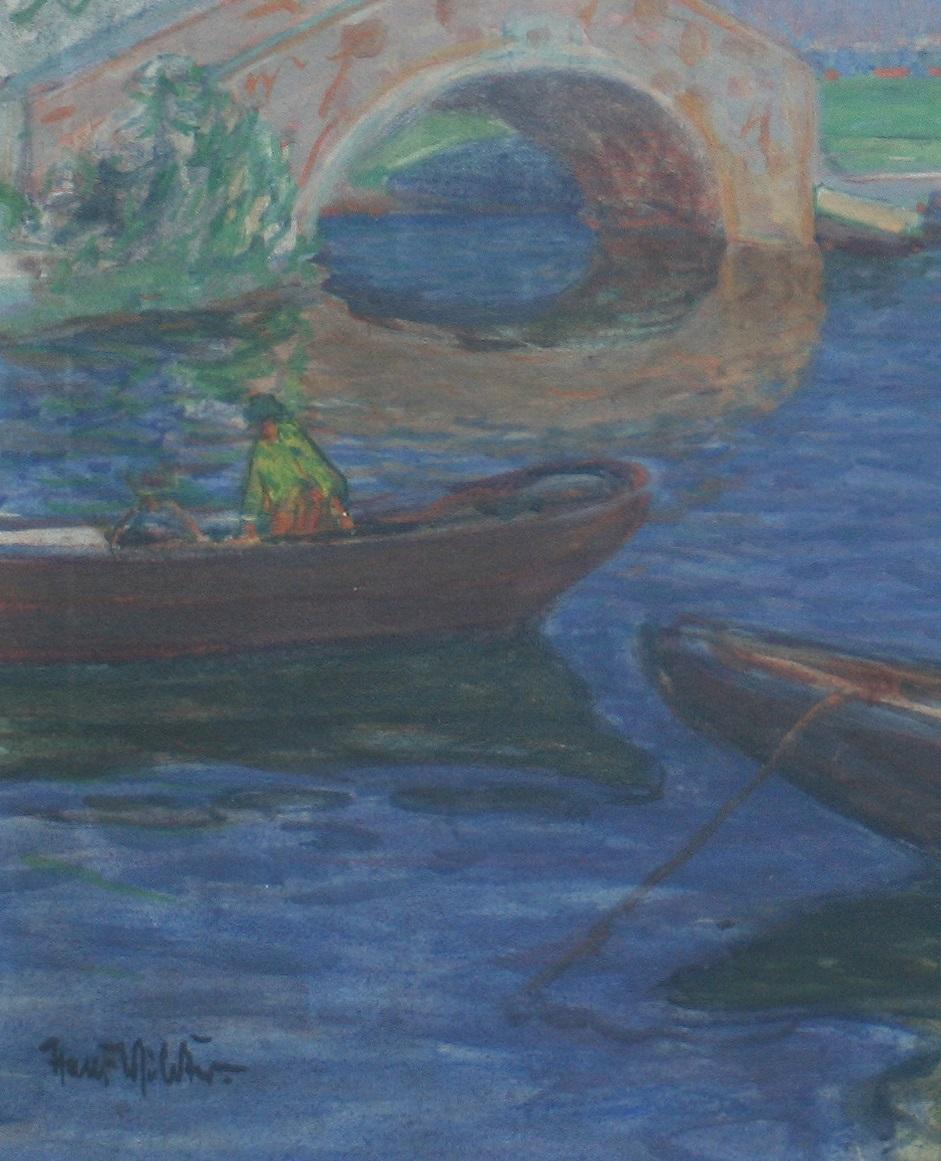 Italienischer Frühling – Painting von Hans Völker