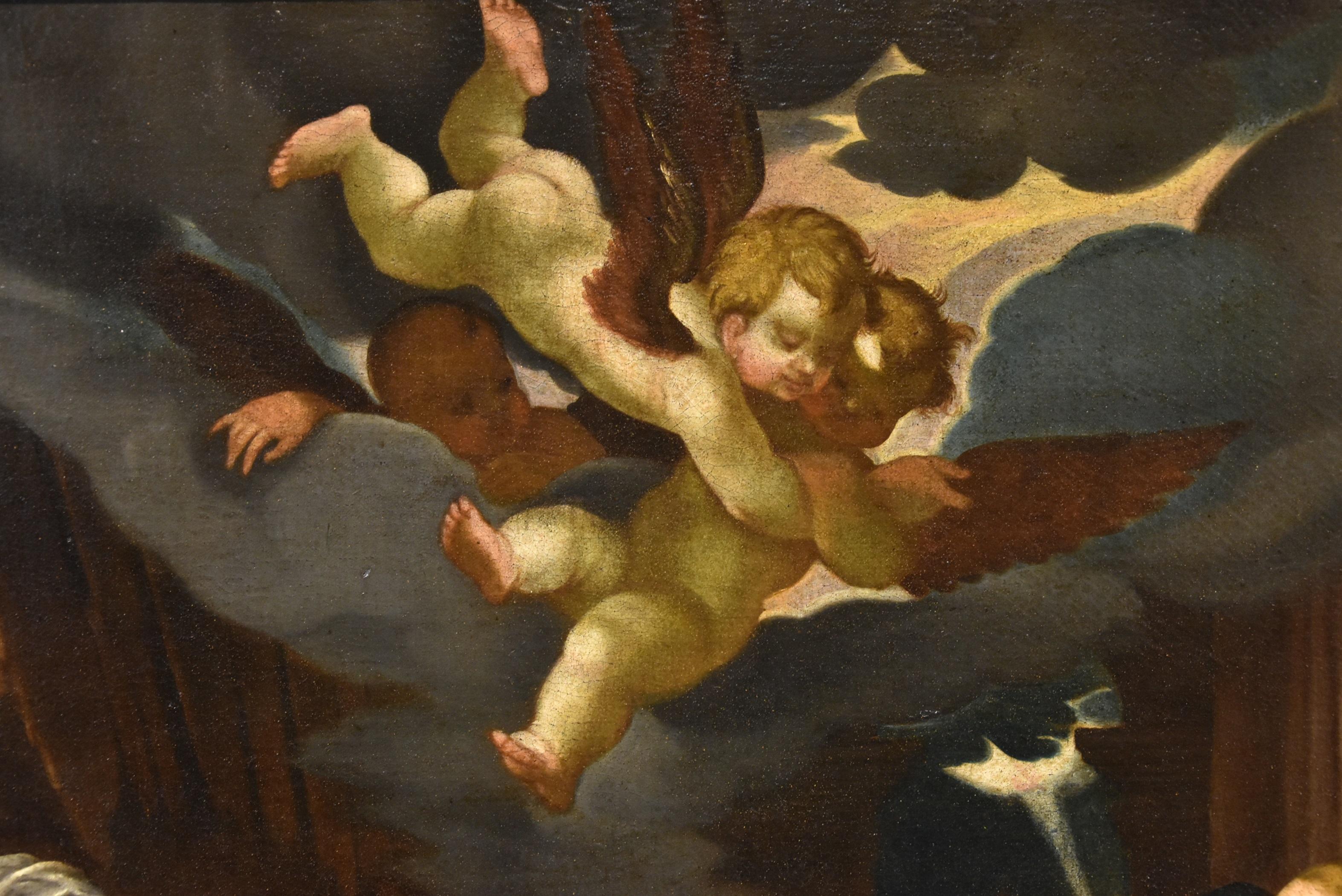  Adoration Shepherds Von Achen Gemälde Öl auf Leinwand 17. Jahrhundert Altmeister Kunst im Angebot 5