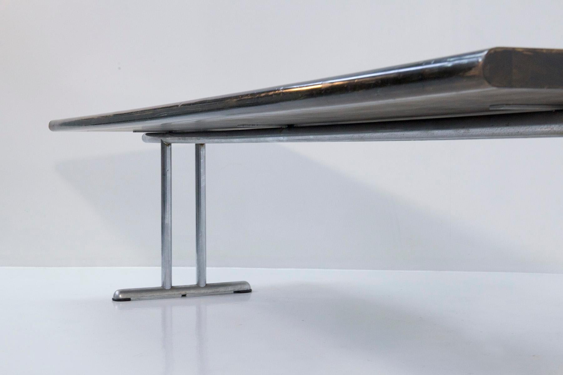 Metal Hans Von Klier and Ettore Sottsass for Rossi di Albizzate Large Table For Sale