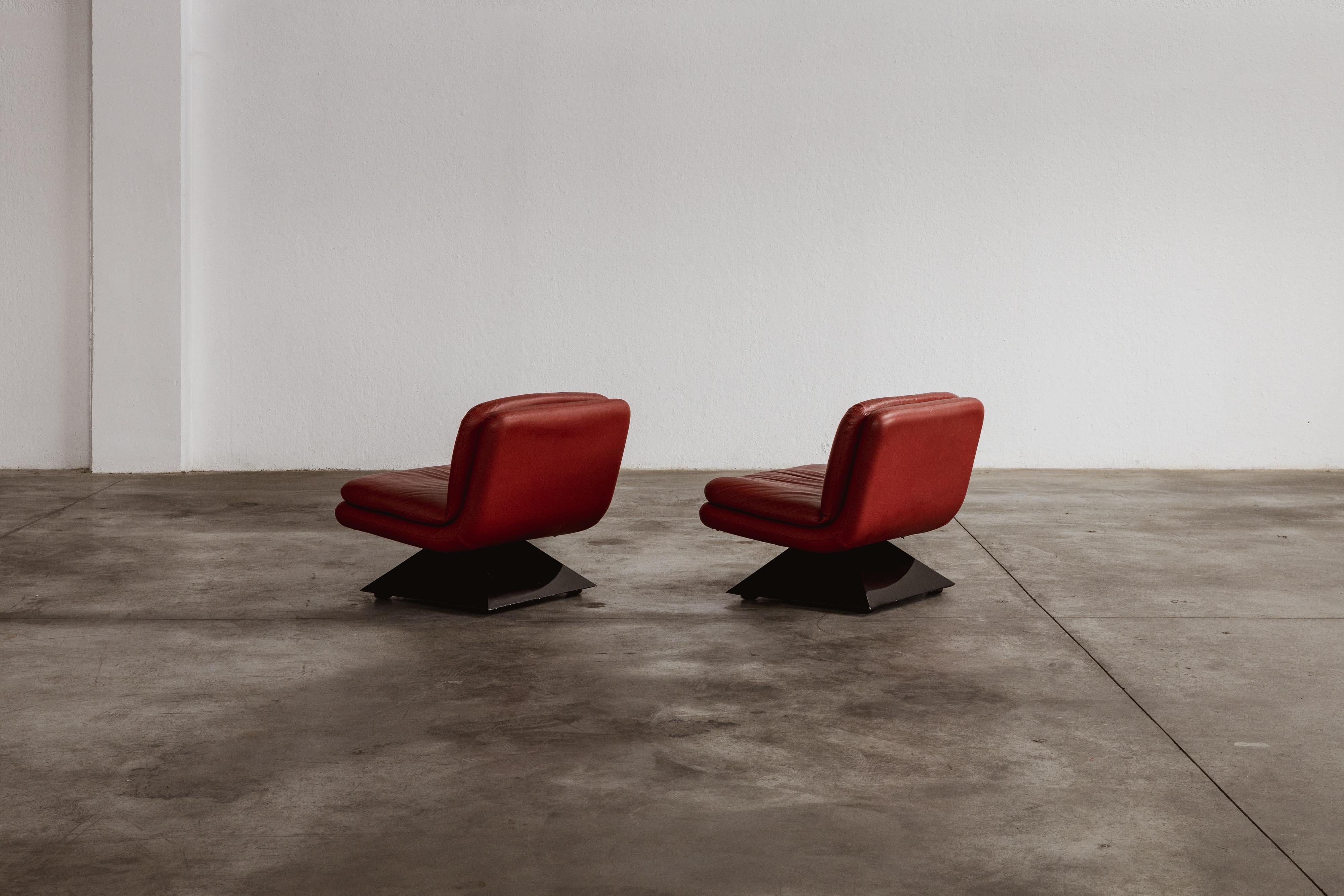 Poltrone Hans Von Klier per Giuseppe Rossi di Albizzate, 1970, Set di 2 in vendita 4