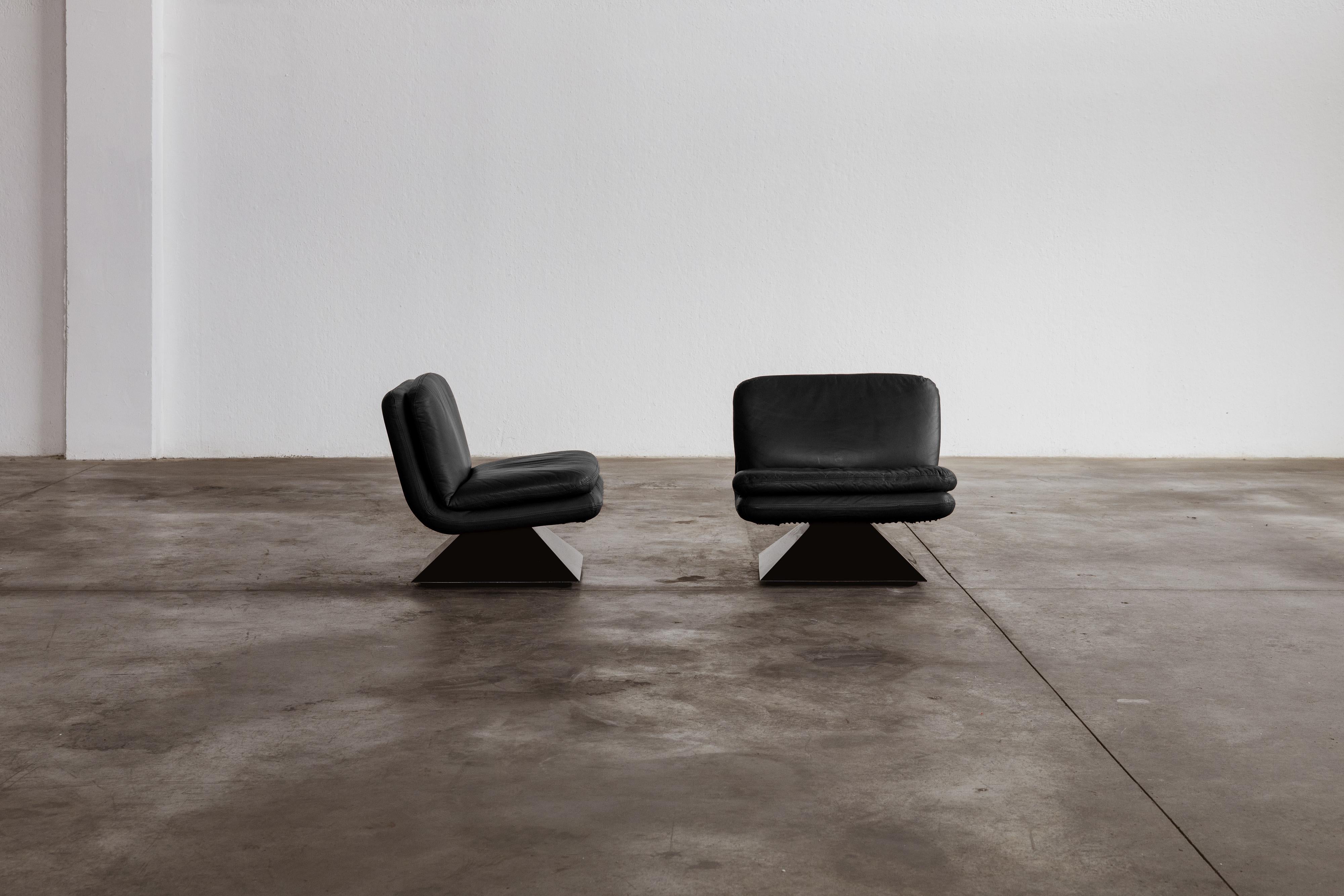 Hans Von Klier Armchairs for Giuseppe Rossi Di Albizzate, 1970, Set of 2 In Good Condition For Sale In Lonigo, Veneto