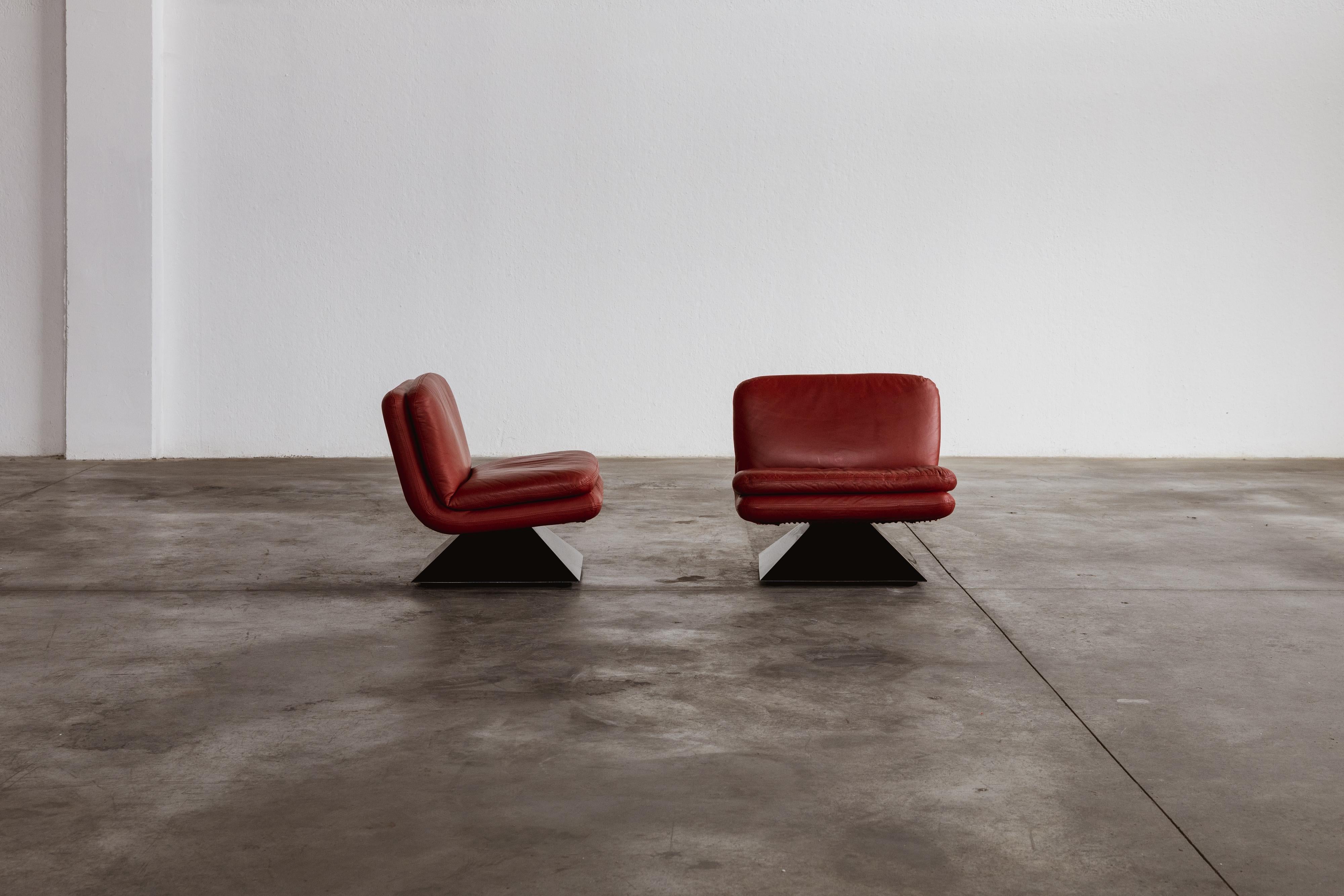 Poltrone Hans Von Klier per Giuseppe Rossi di Albizzate, 1970, Set di 2 in vendita 1