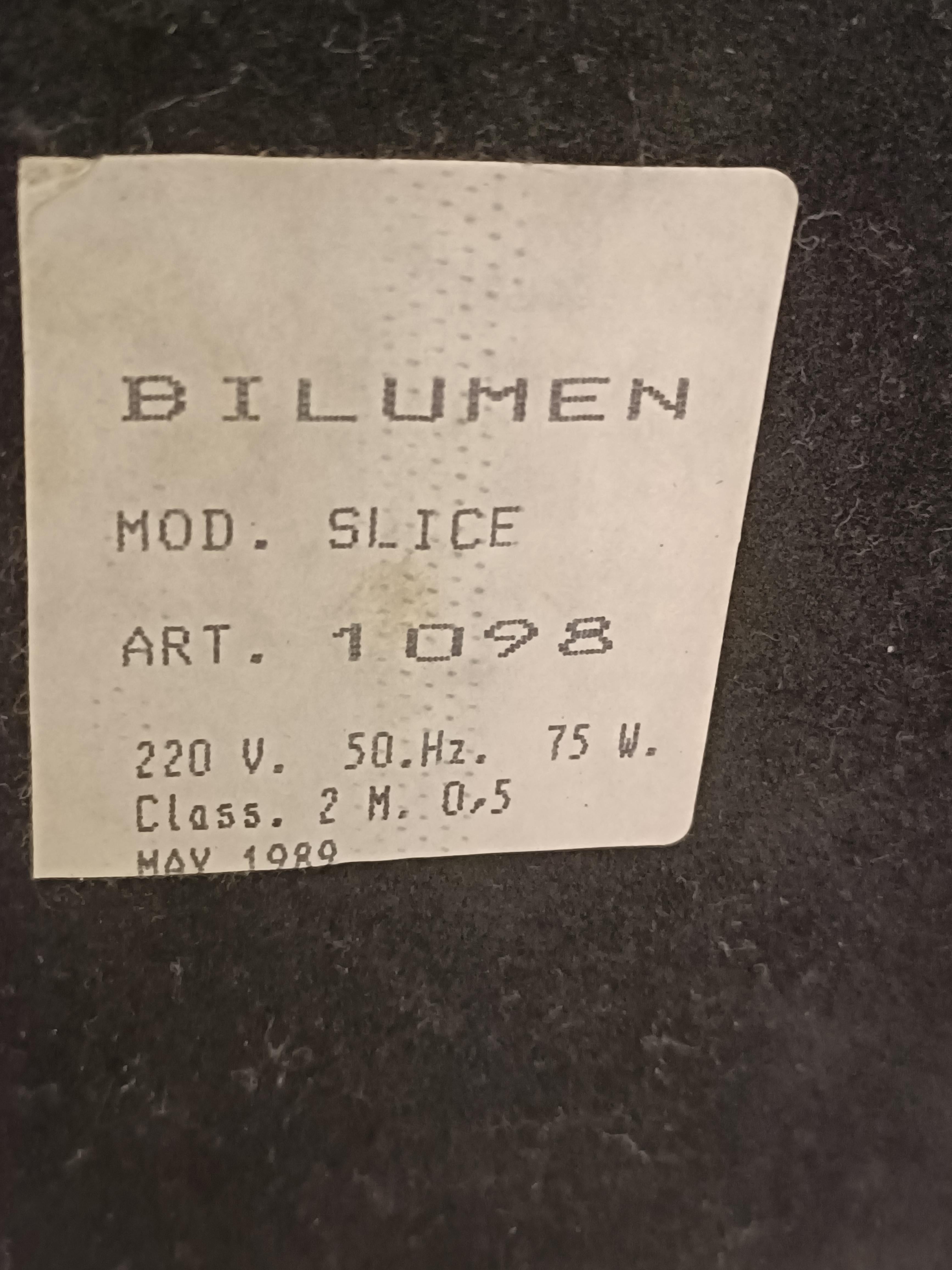 Hans Von Klier para Bilumen Lámpara de mesa 'Slice', Italia 1987 en venta 2