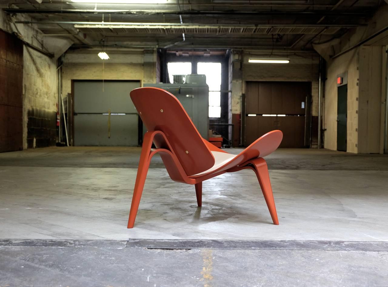Wood Hans Wegnar Shell Chair for Carl Hansen For Sale