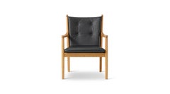 Hans Wegner 1788 Easy Chair, Oiled Oak and Fabric