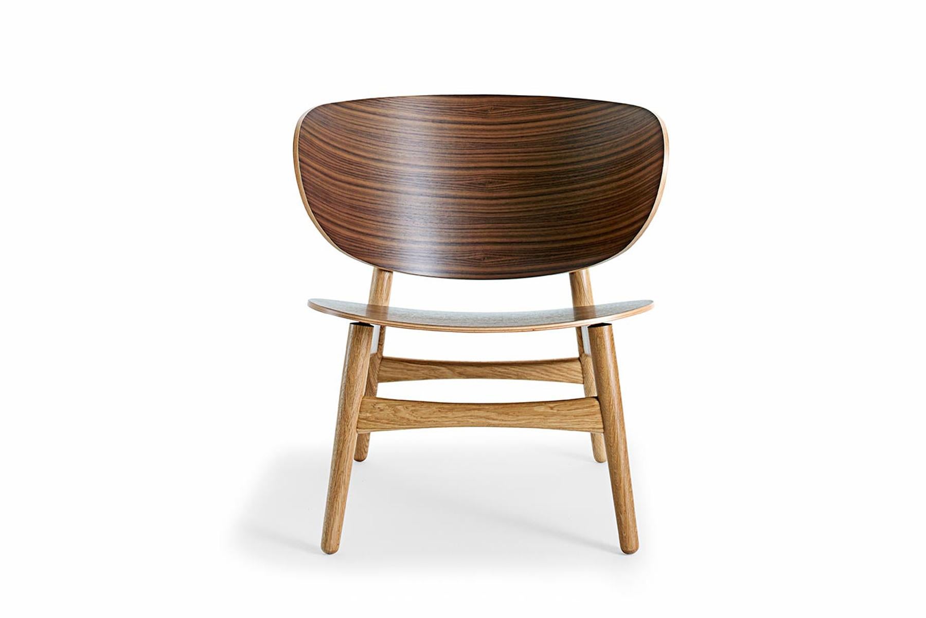 Hans Wegner, Loungesessel aus lackierter Eiche, 1936 (Moderne der Mitte des Jahrhunderts) im Angebot