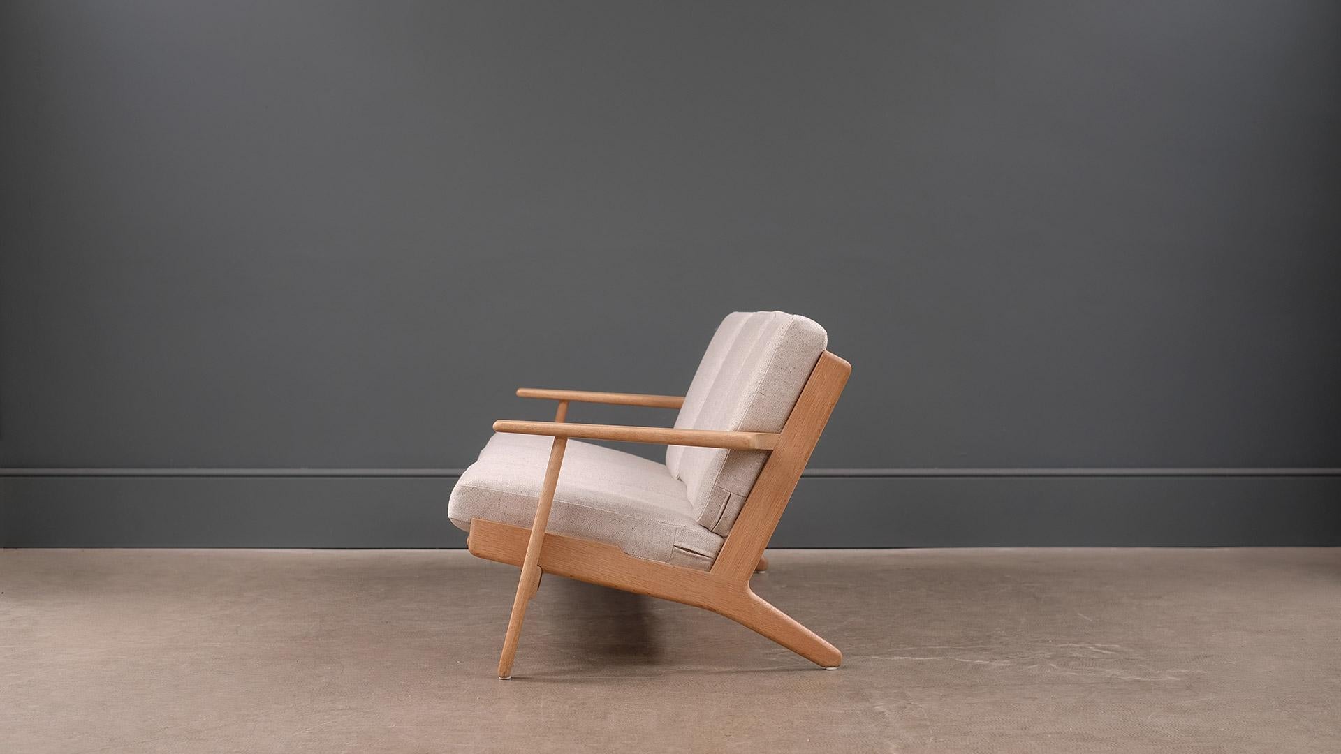 20th Century Hans Wegner 3-Seat Oak Sofa