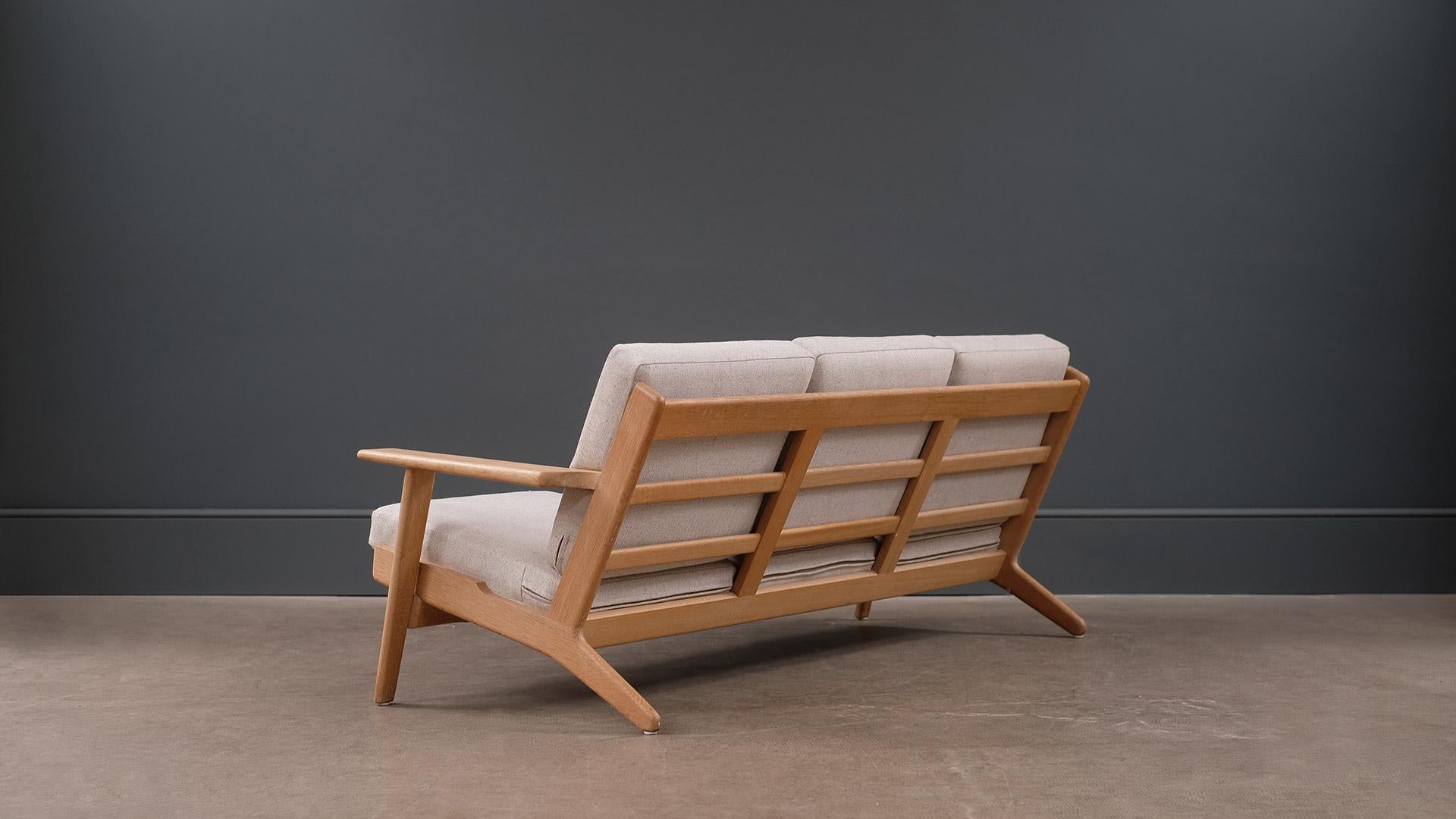 Hans Wegner 3-Seat Oak Sofa 1