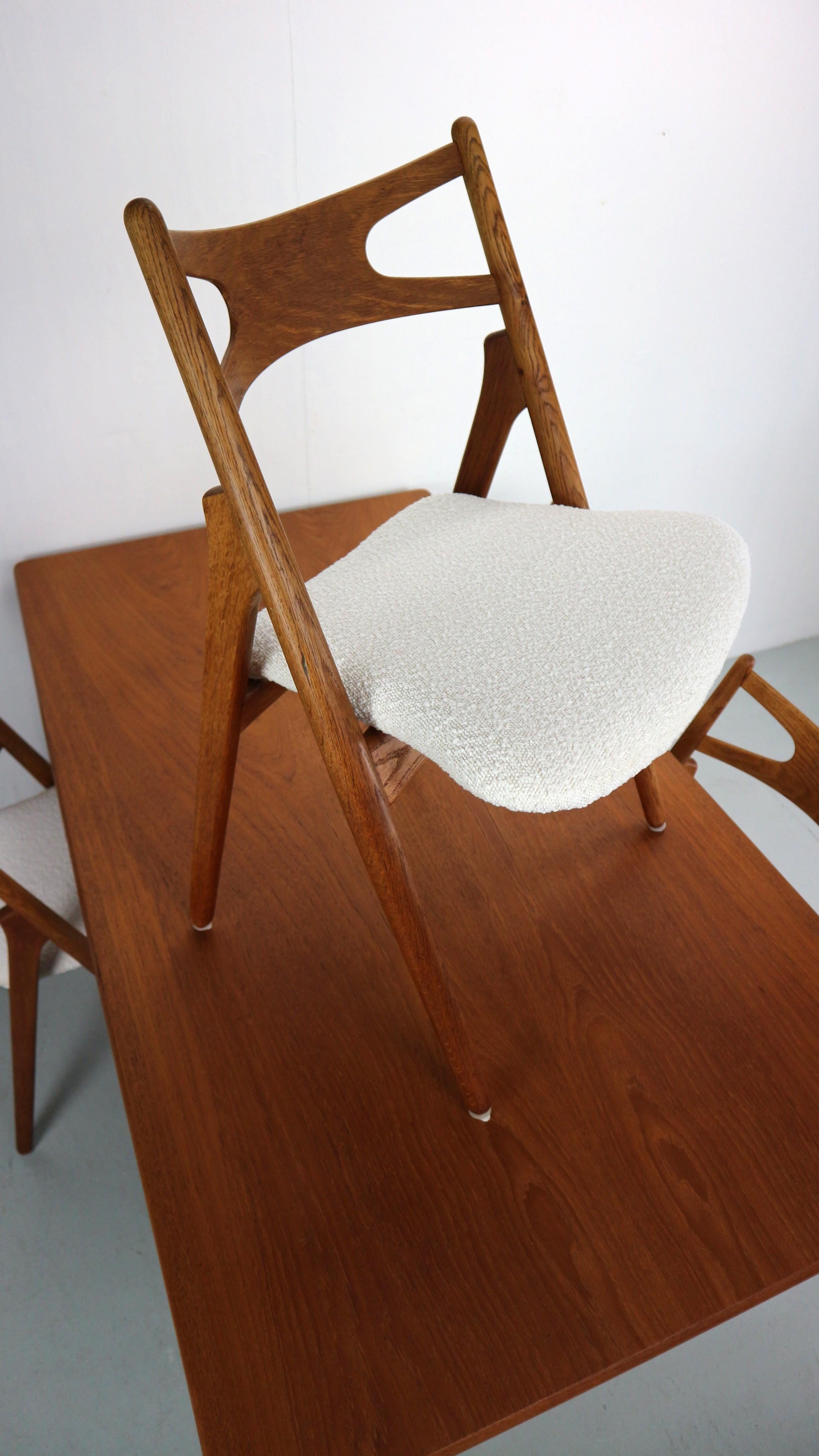 Hans Wegner 4x CH-29 Sawbuck Chairs Danish Design 11