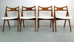 Hans Wegner 4x CH-29 Sawbuck Chairs Danish Design