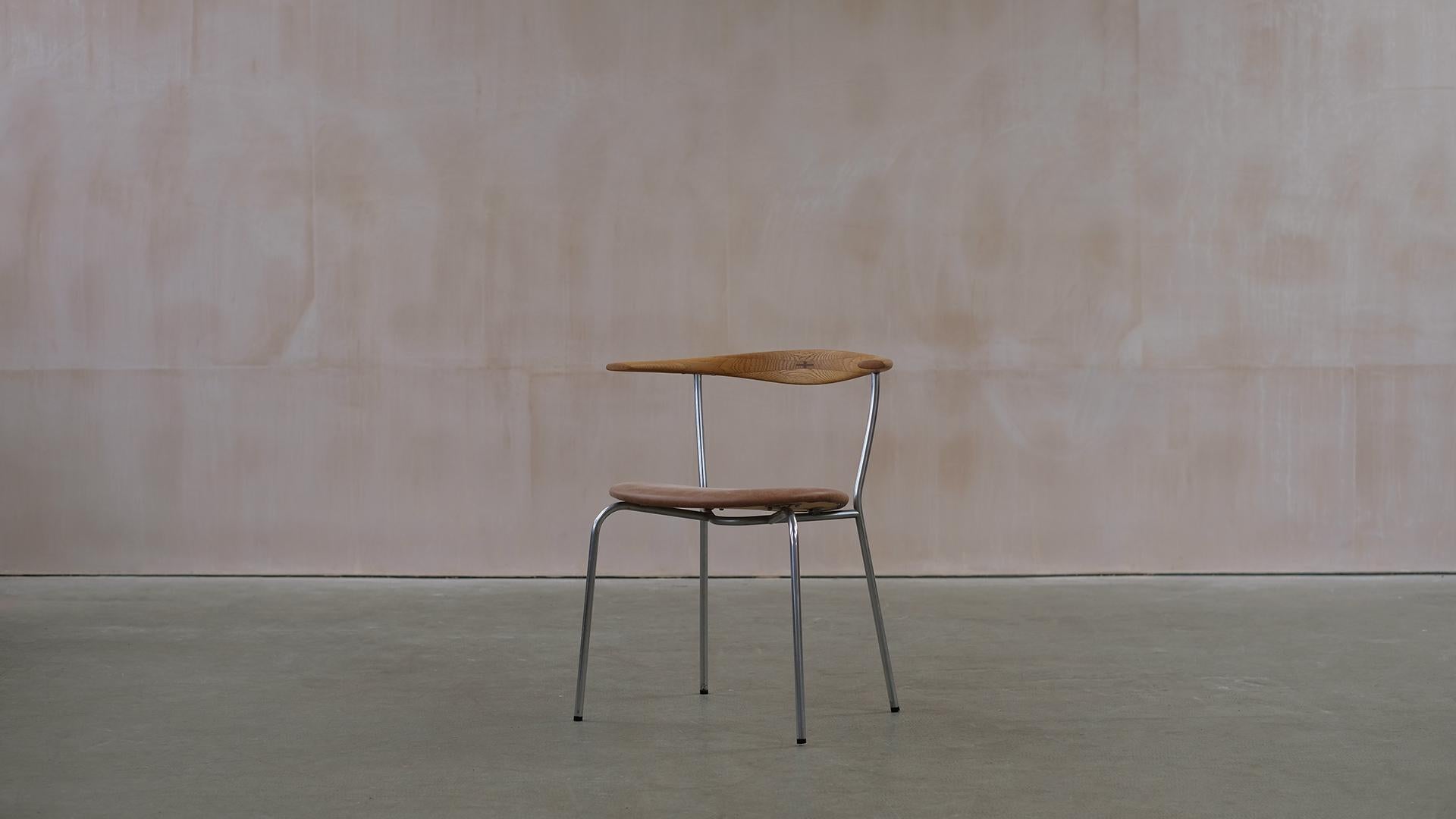 Hans Wegner 6 Little Steel Chairs 1