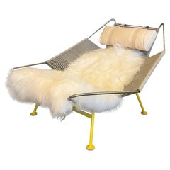 Hans Wegner 70th Anniversary Edition Flag Halyard Chair with Yellow Frame