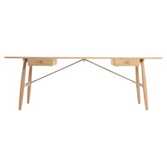 Hans Wegner 74"Architect's Desk in White Oak by PP Mobler