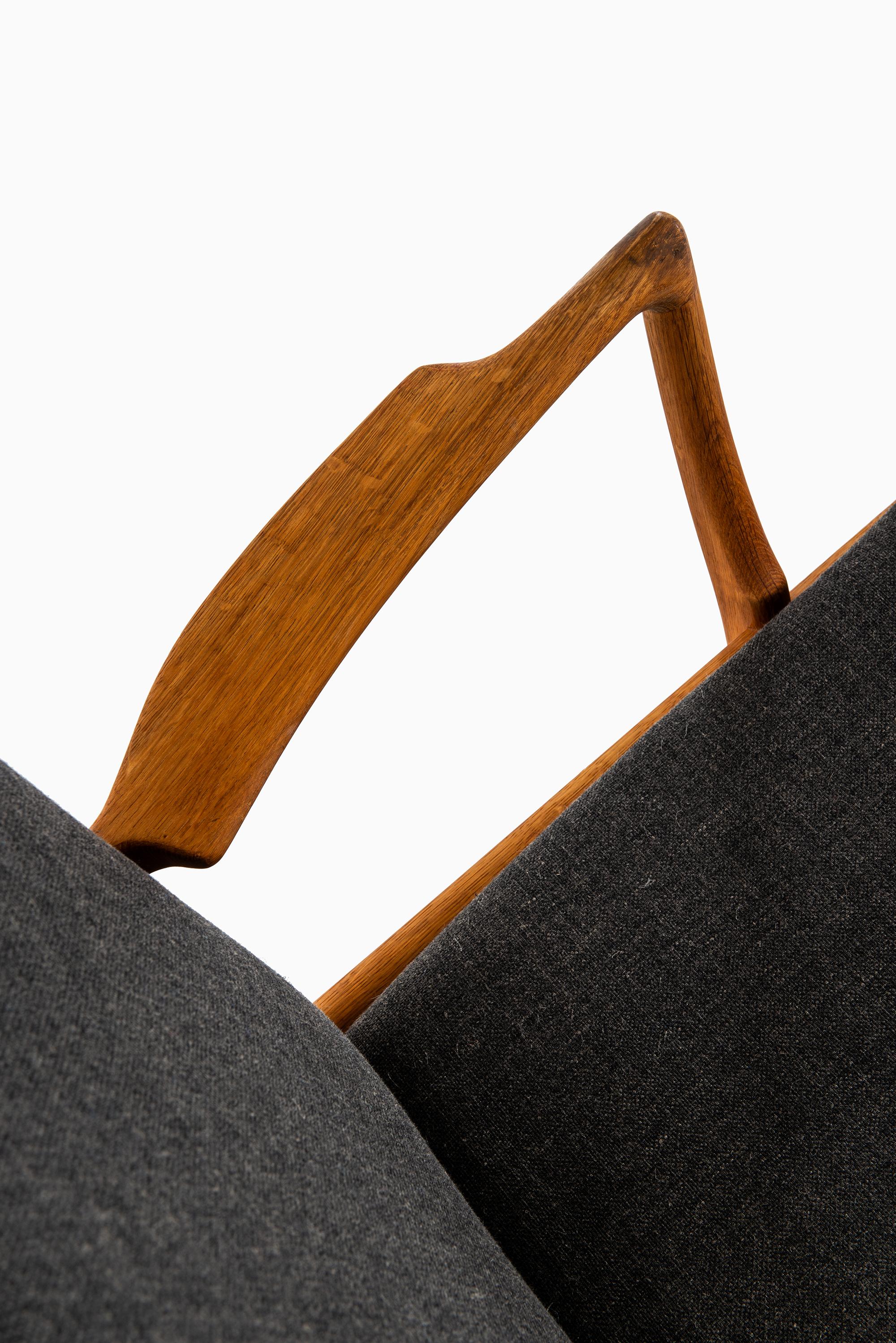 Fabric Hans Wegner AP-16 Easy Chairs Produced by AP-Stolen in Denmark For Sale