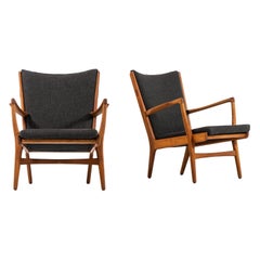 Hans Wegner AP-16 Easy Chairs Produced by AP-Stolen in Denmark