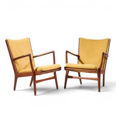 Sillones de teca daneses de mediados de siglo AP-16 de Hans Wegner - Par
