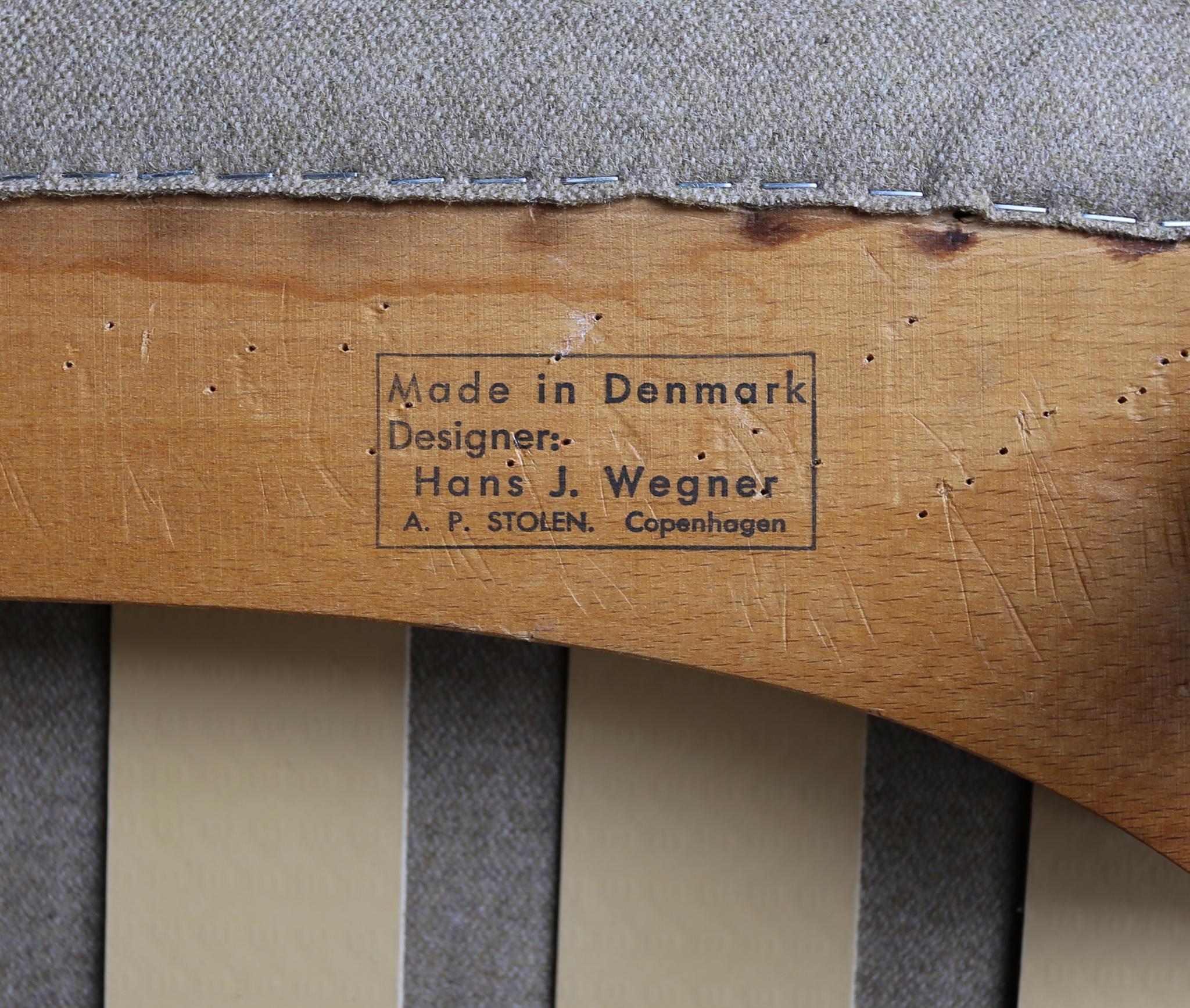 Hans Wegner AP-19 Papa Bear Chair in for A.P. Stolen, Denmark, circa 1952 For Sale 13