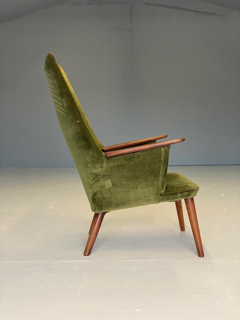 Mid-20th Century Hans Wegner AP27 Lounge Chair by AP Stolen, Denmark, 1955
