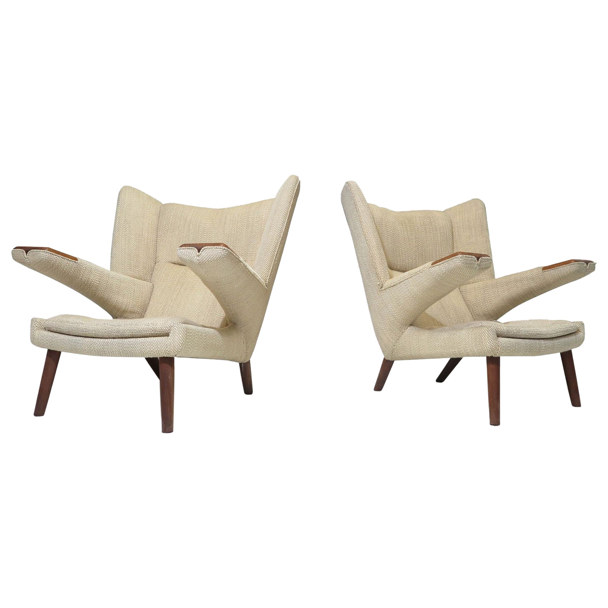 Hans Wegner AP69 Papa Bear Lounge Chairs