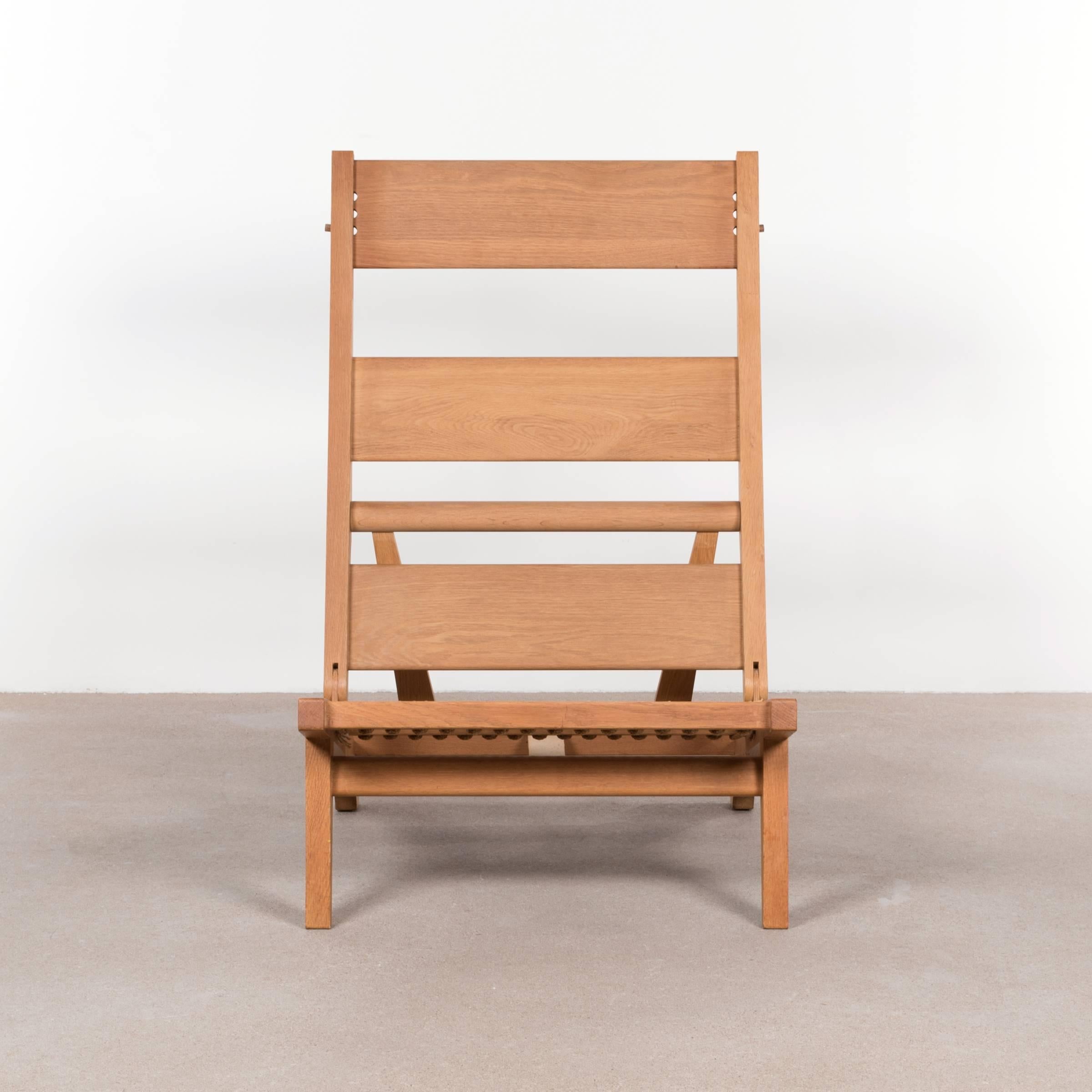 Oak Hans Wegner AP71 Lounge Chair for AP Stolen, Denmark