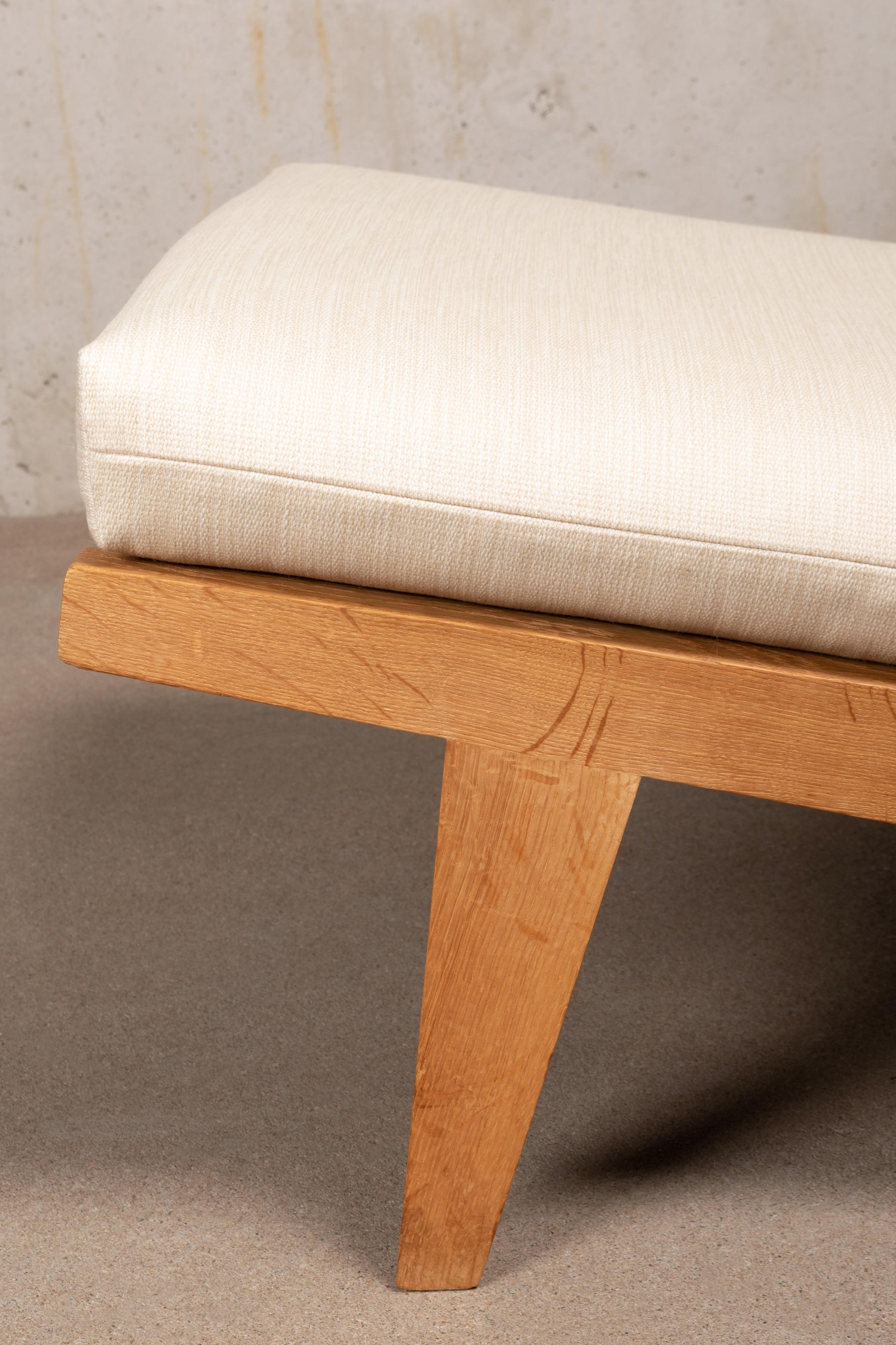 Hans Wegner Ap71 Lounge Chair Oak Frame and Beige Wool for AP Stolen, Denmark 5