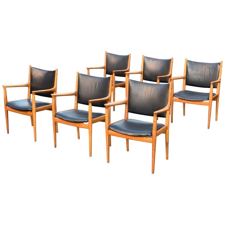 Hans Wegner Armchair Jh713 Conference Lounge Chair Johannes Hansen Denmark 1957