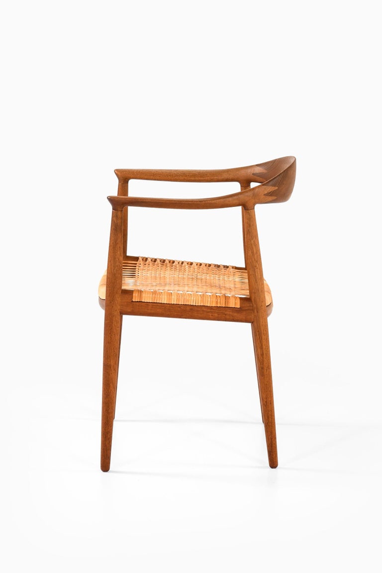 Teak Hans Wegner Armchair Model Jh-501 / the Chair by Johannes Hansen in Denmark For Sale