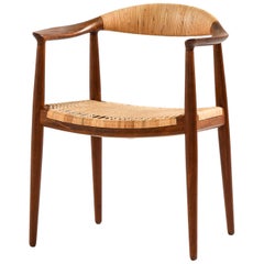 Hans Wegner Armchair Model JH-501 / The Chair by Johannes Hansen in Denmark