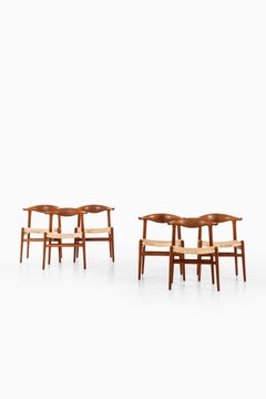Hans Wegner Armchairs JH-505 Produced by Cabinetmaker Johannes Hansen in Denmark