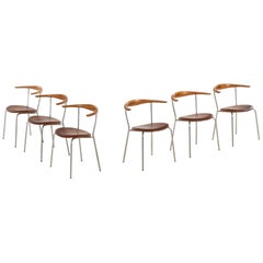 Hans Wegner Armchairs Model JH-701 Produced by Johannes Hansen in Denmark