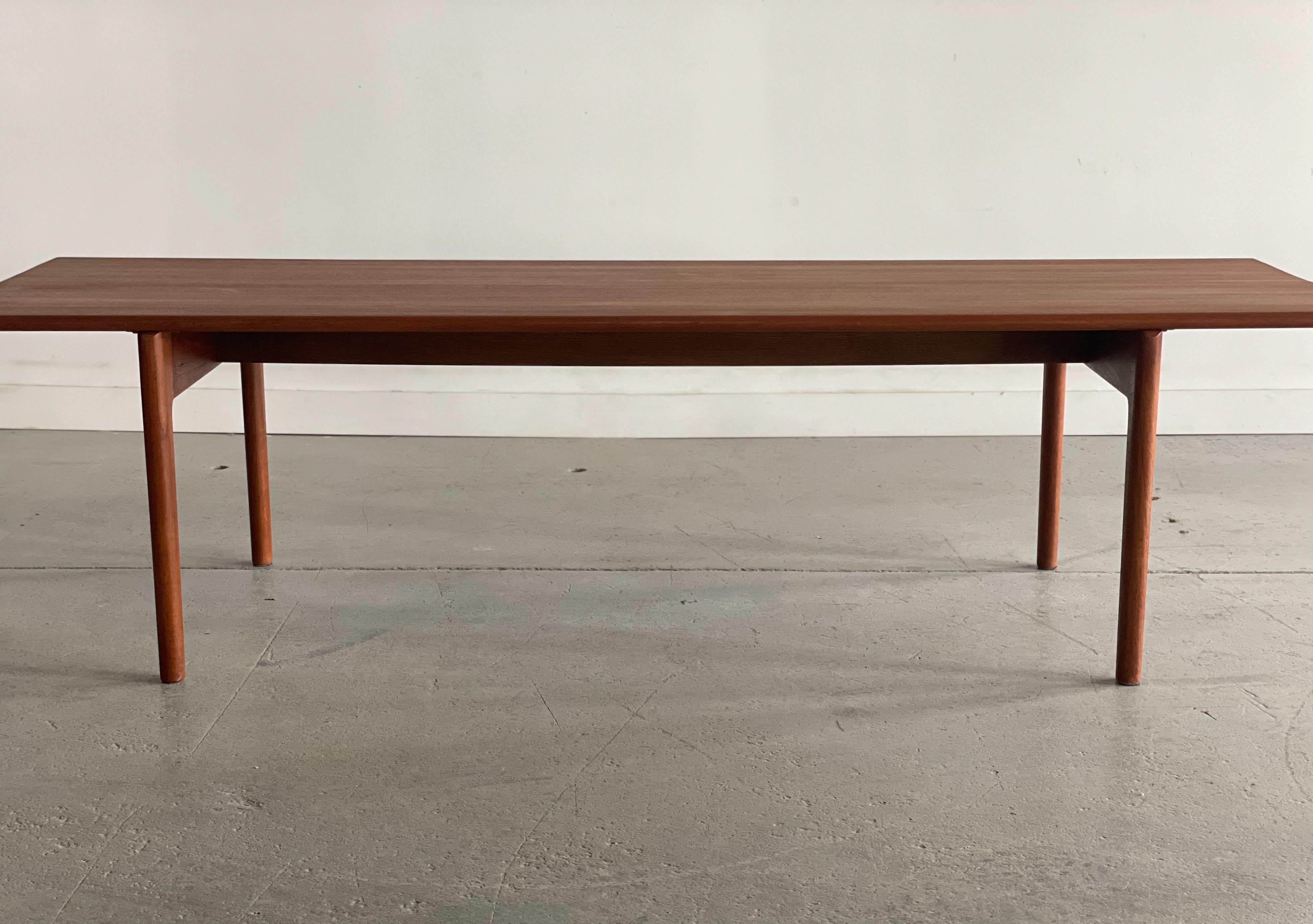 Hans Wegner AT-15 Solid Teak Coffee Table for Andreas Tuck For Sale 4