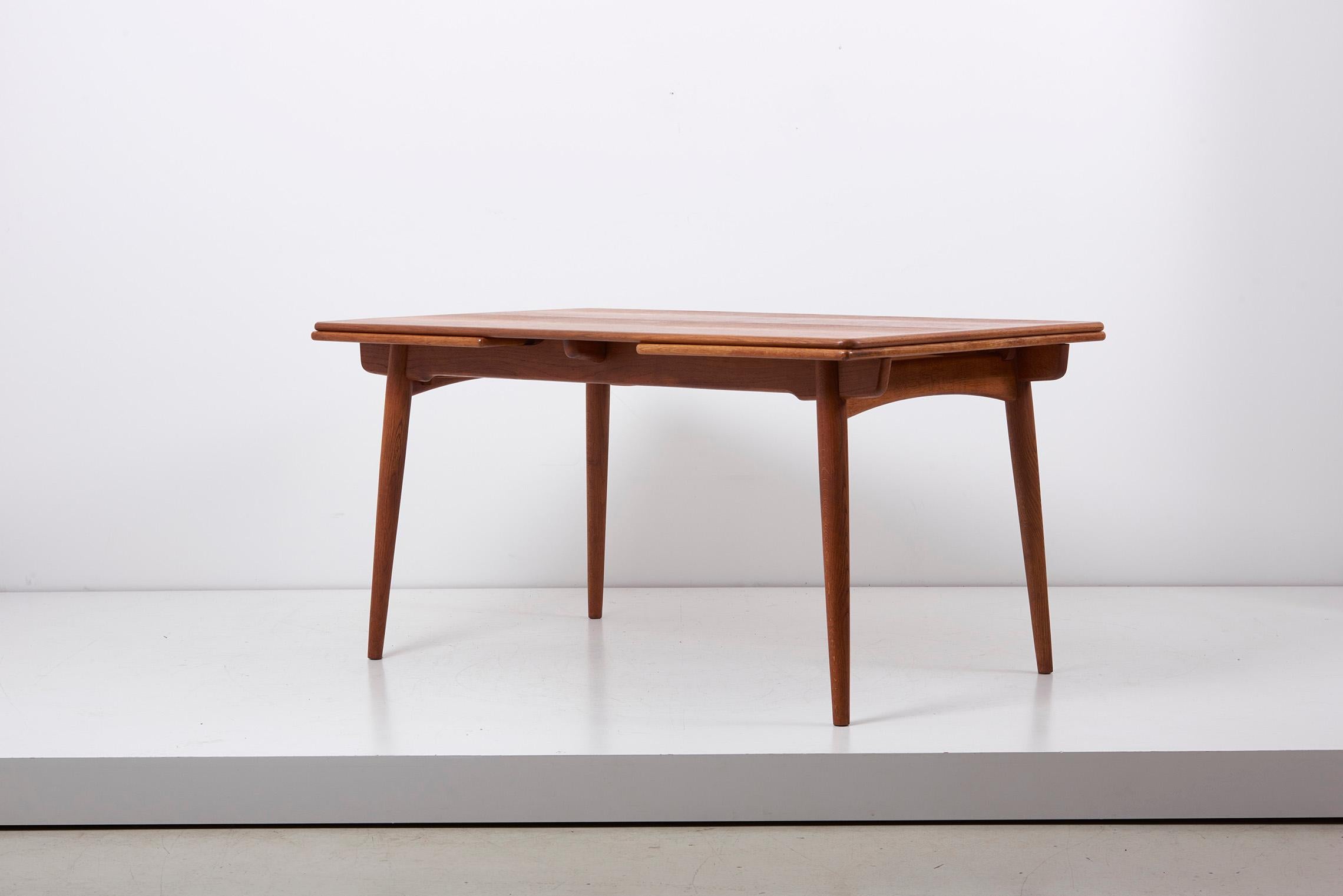 Danish Hans Wegner AT-312 Dining Table in Oak for Andreas Tuck, Denmark, 1950s