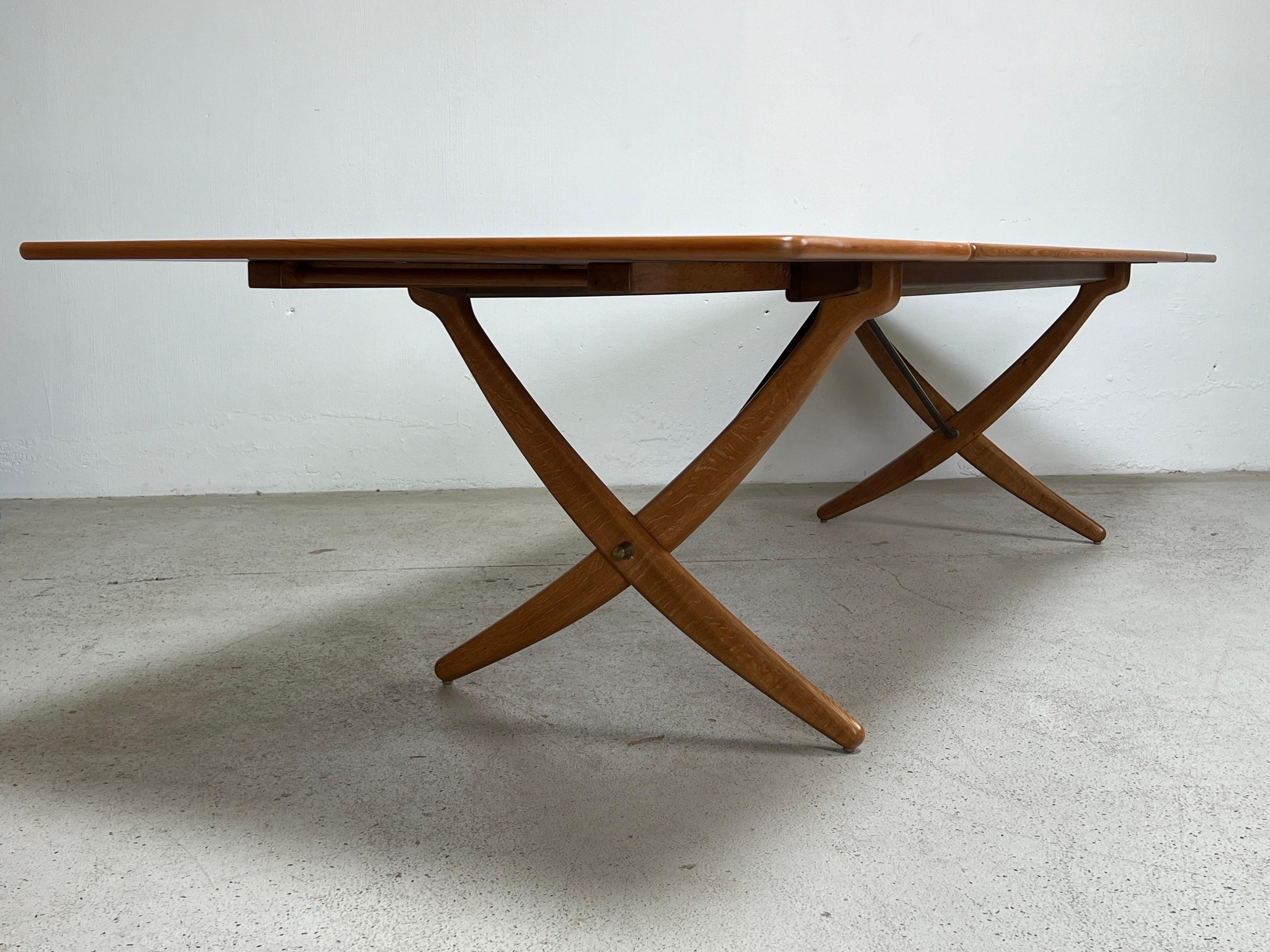 Table de salle à manger à abattant AT-314 de Hans Wegner pour Andreas Tuck en vente 10