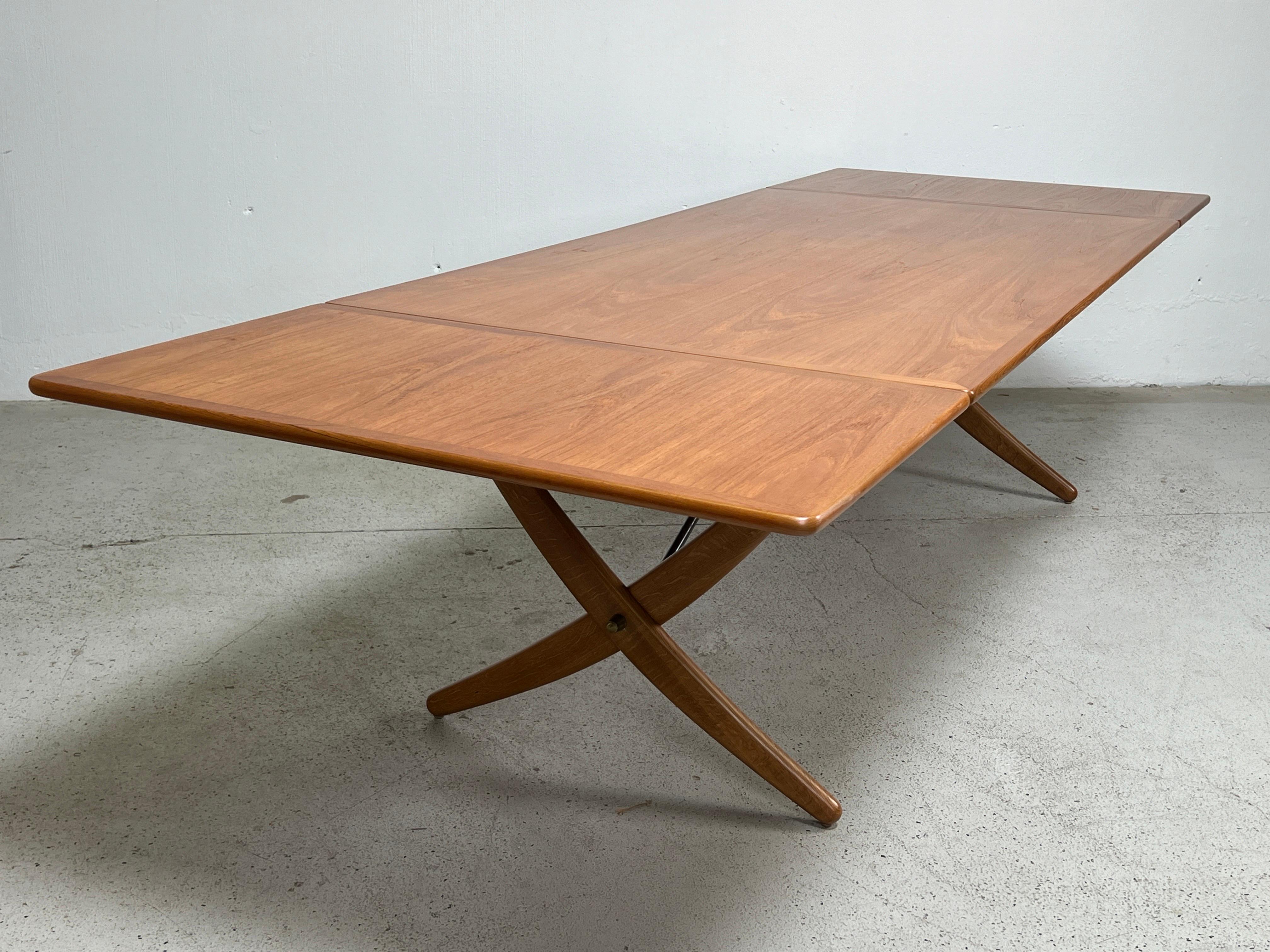 Table de salle à manger à abattant AT-314 de Hans Wegner pour Andreas Tuck en vente 12