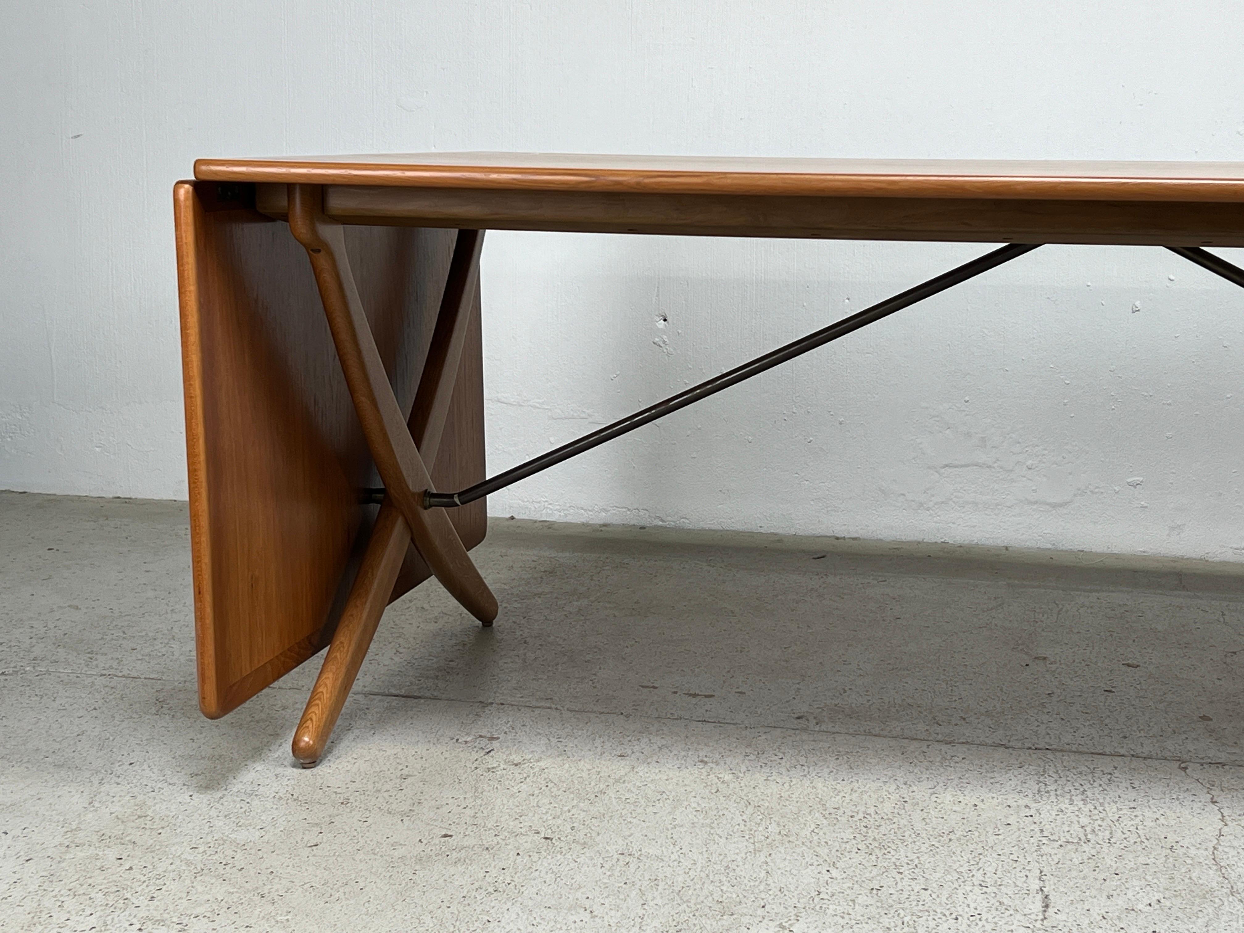 Table de salle à manger à abattant AT-314 de Hans Wegner pour Andreas Tuck en vente 3