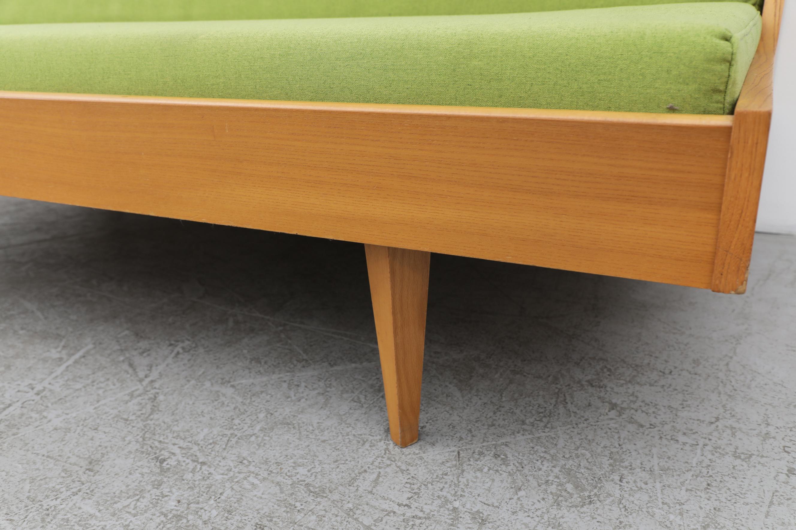 Hans Wegner 'attr' Model GE 258 for Getama Sleeper Sofa With Green Upholstery 2