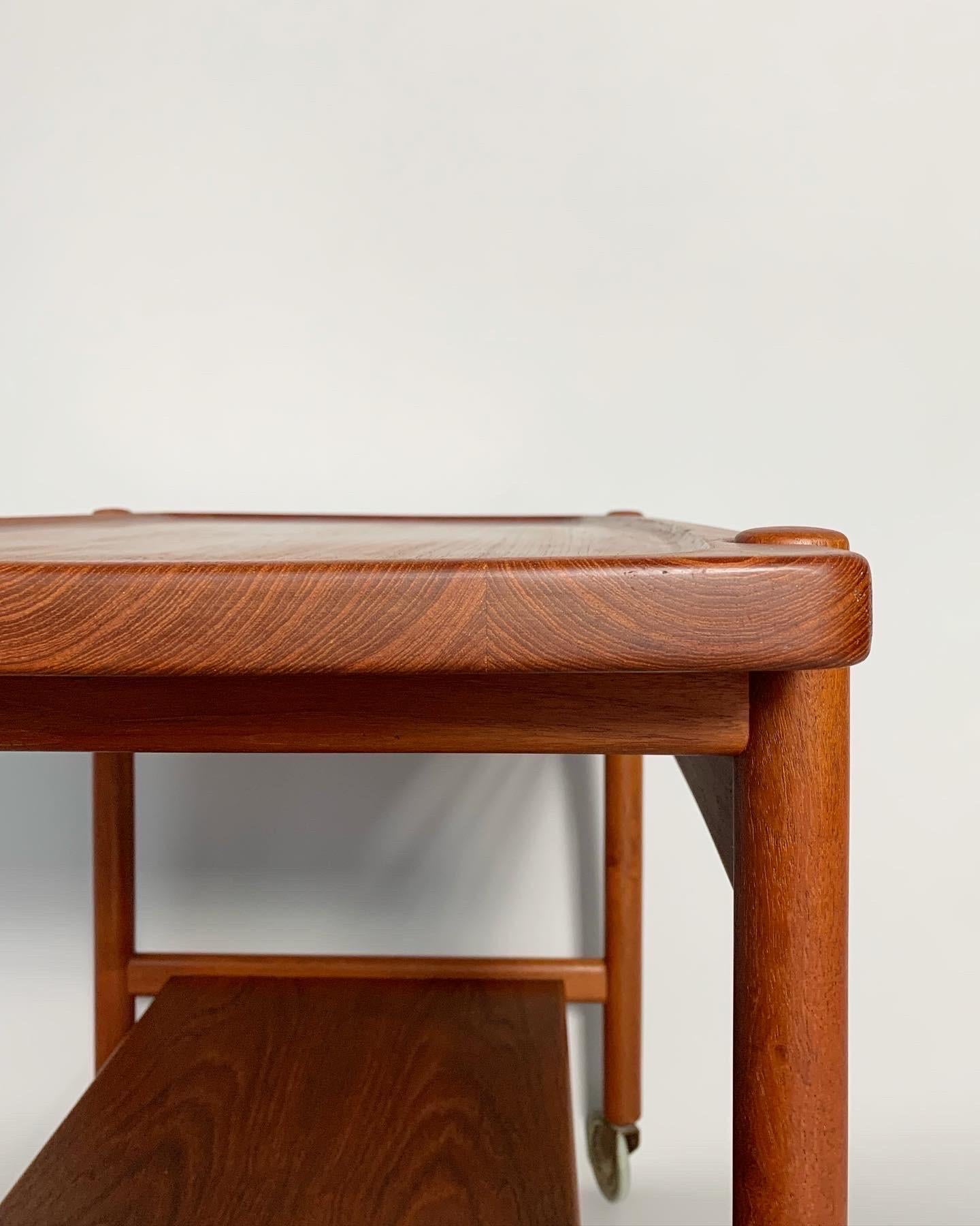 Hans Wegner Bar Cart AT-48 Teak Andreas Tuck 1960s 1