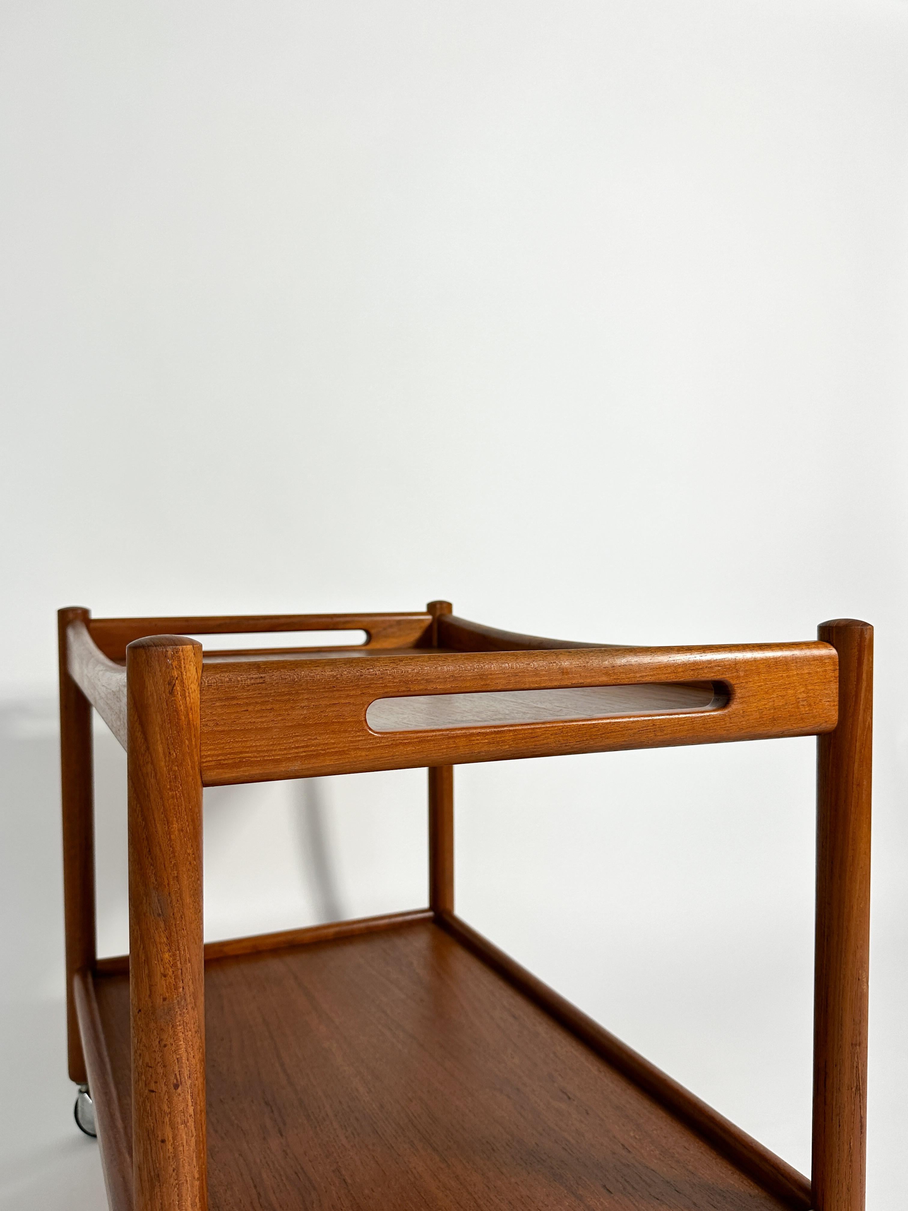 Hans Wegner Bar Cart Teak AT45 Andreas Tuck Denmark 1960s 1