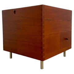 Retro Hans Wegner Bar Cube Teak Early