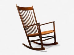 Hans Wegner, Beeche, Corde danesi, Sedia a dondolo J16, Danimarca, anni '50