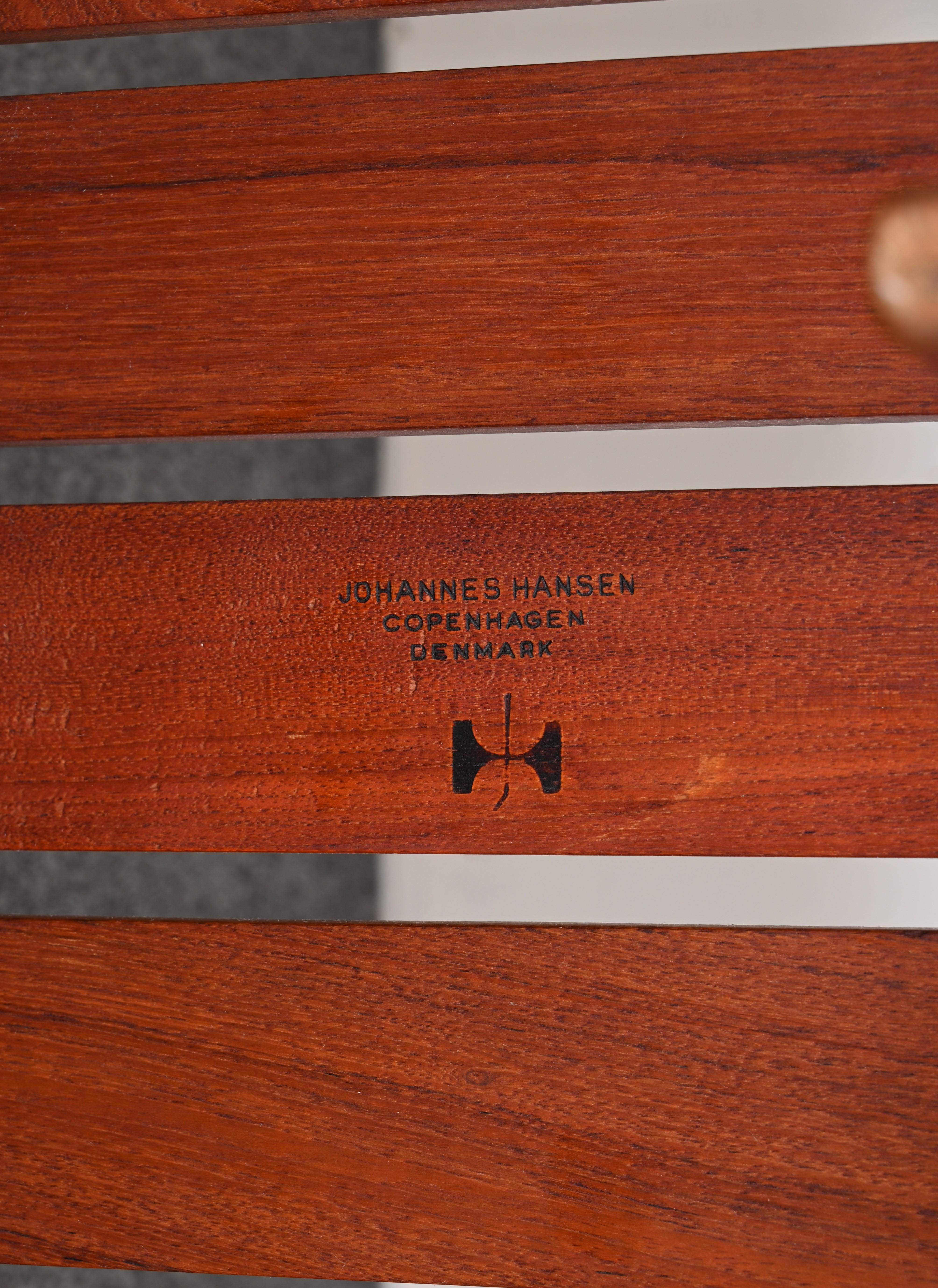 Panchina Hans Wegner modello JH 574, Johannes Hansen, Danimarca, anni '50 in vendita 6
